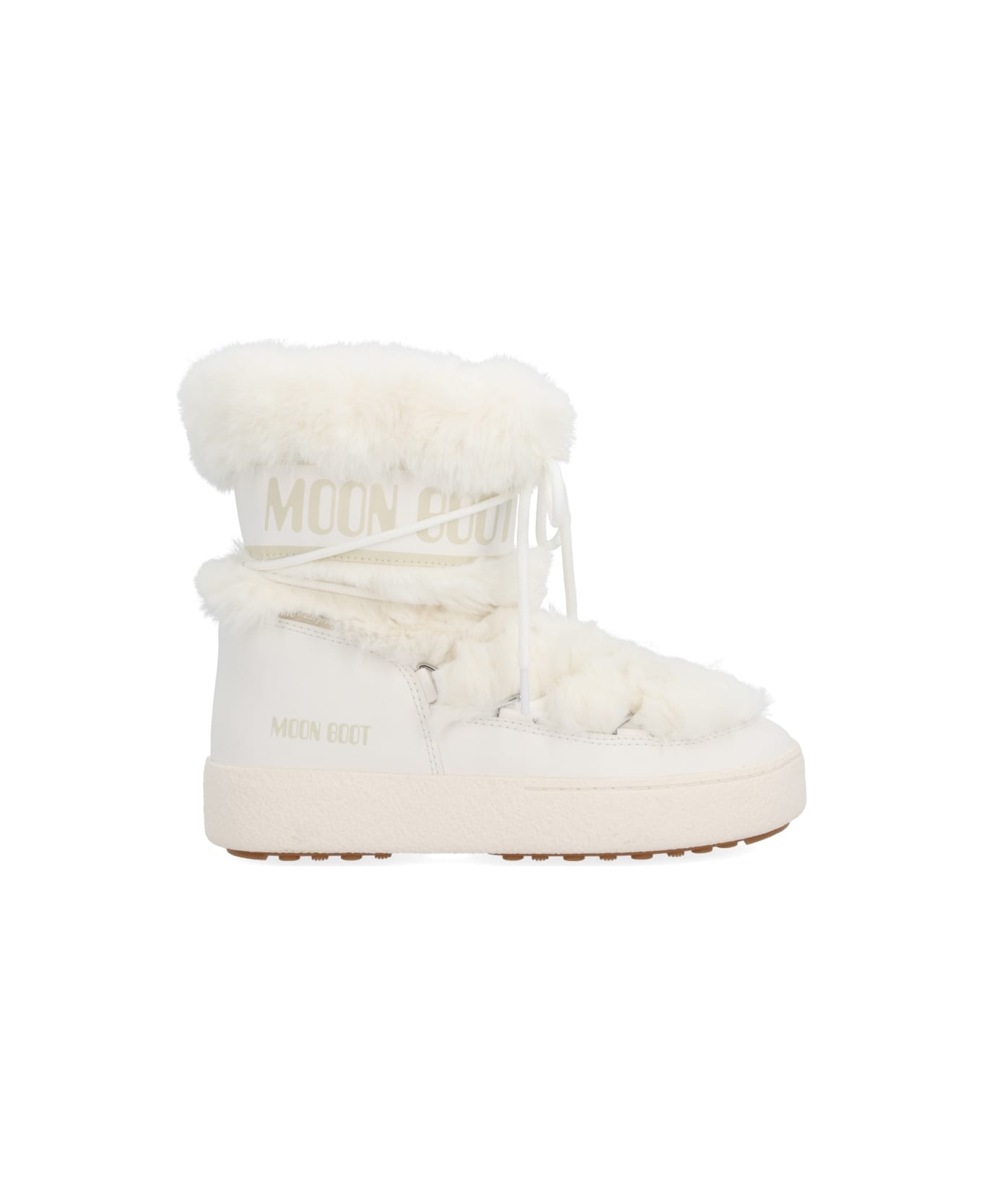 Moon Boot Boot "ltrack Low Faux Fur" - WHITE