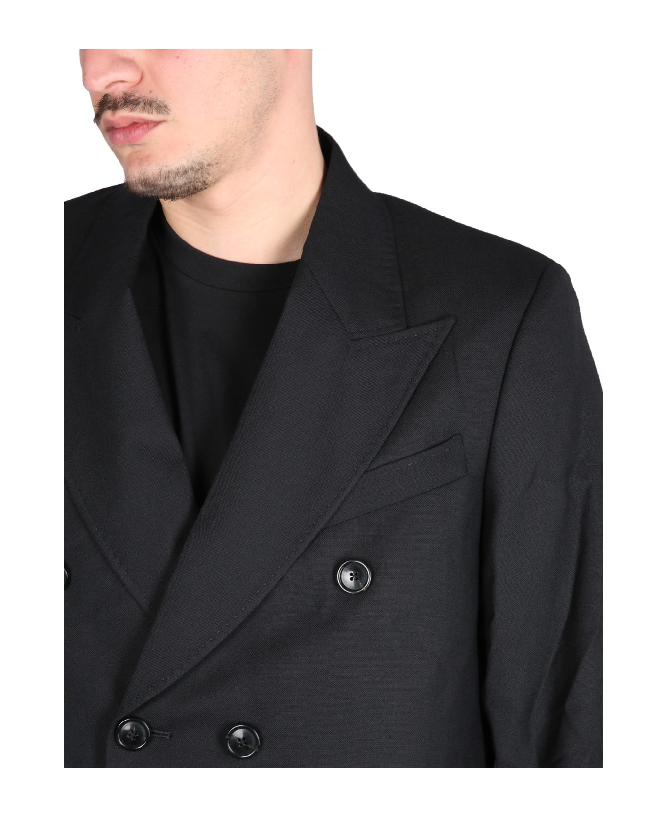 Our Legacy Double-breasted Jacket - BLACK