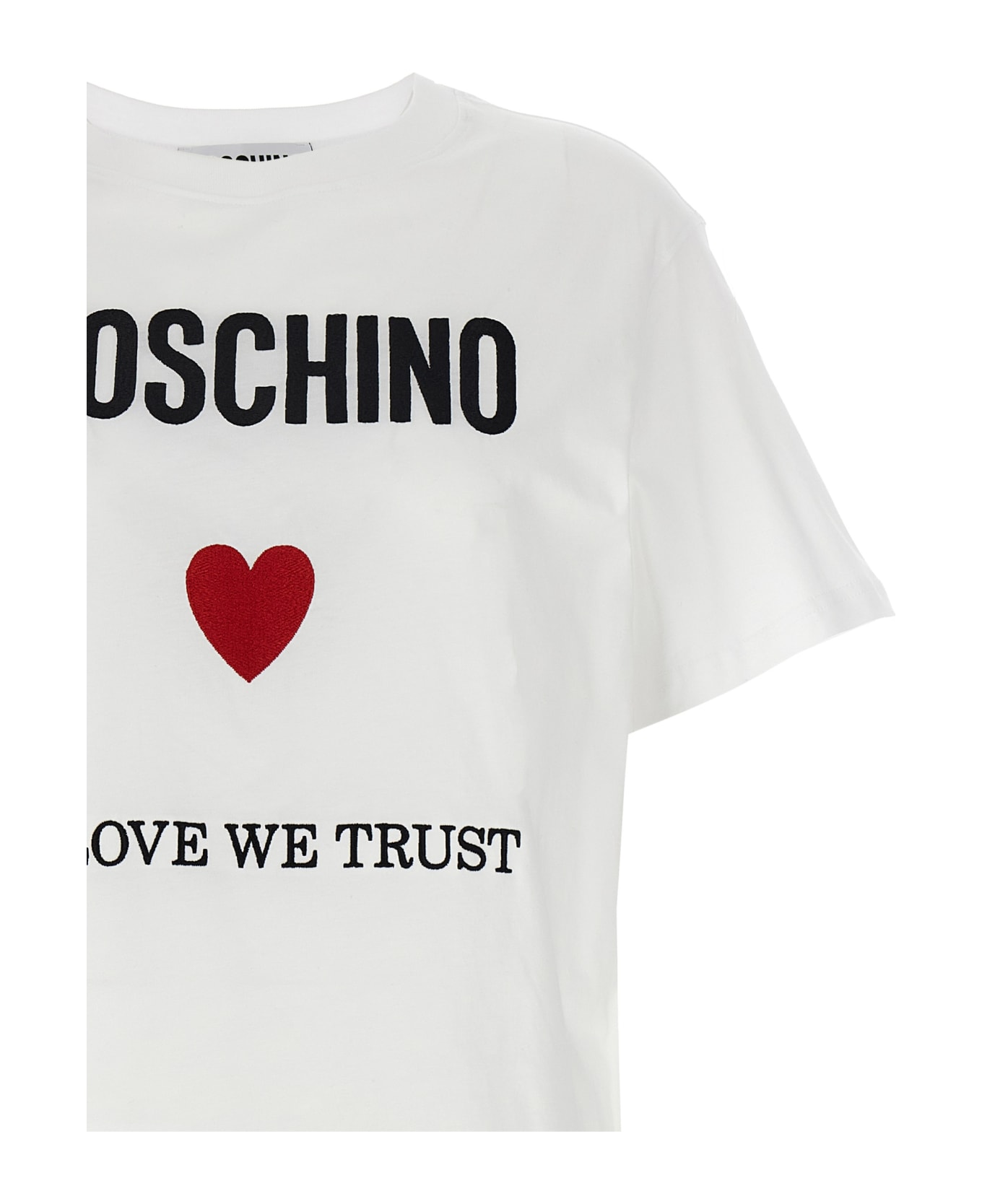 Moschino 'in Love We Trust' T-shirt - WHITE