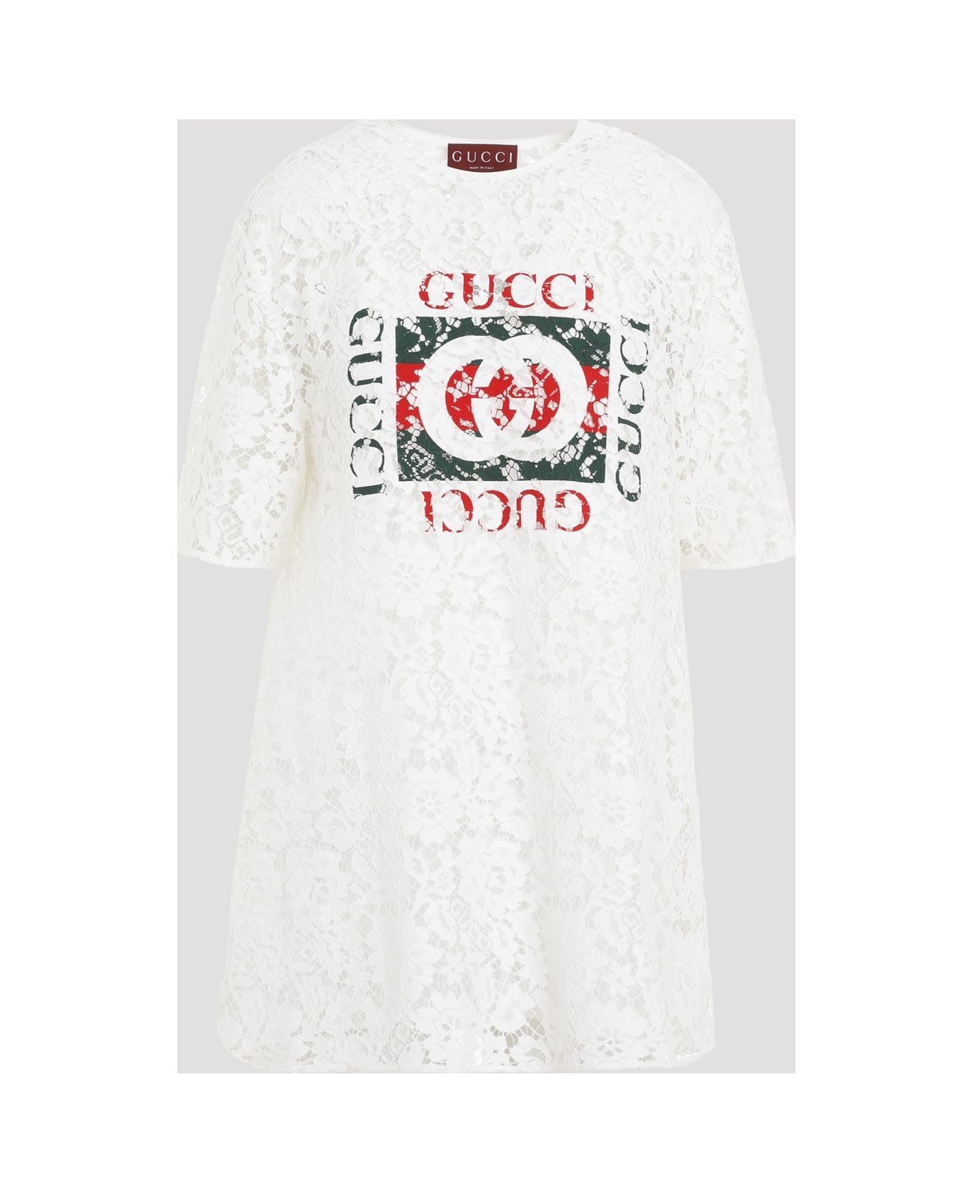 Gucci Flower Lace Top - Off White Mix トップス