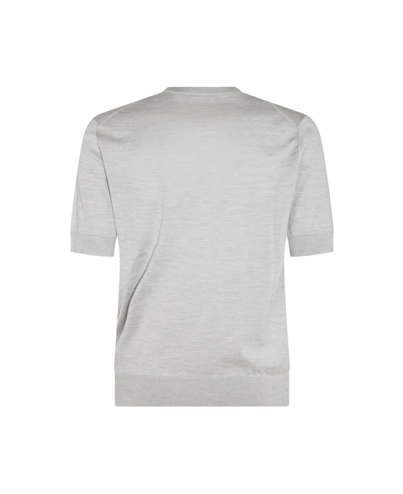 Dolce & Gabbana Short-sleeved Knitted T-shirt - GREY