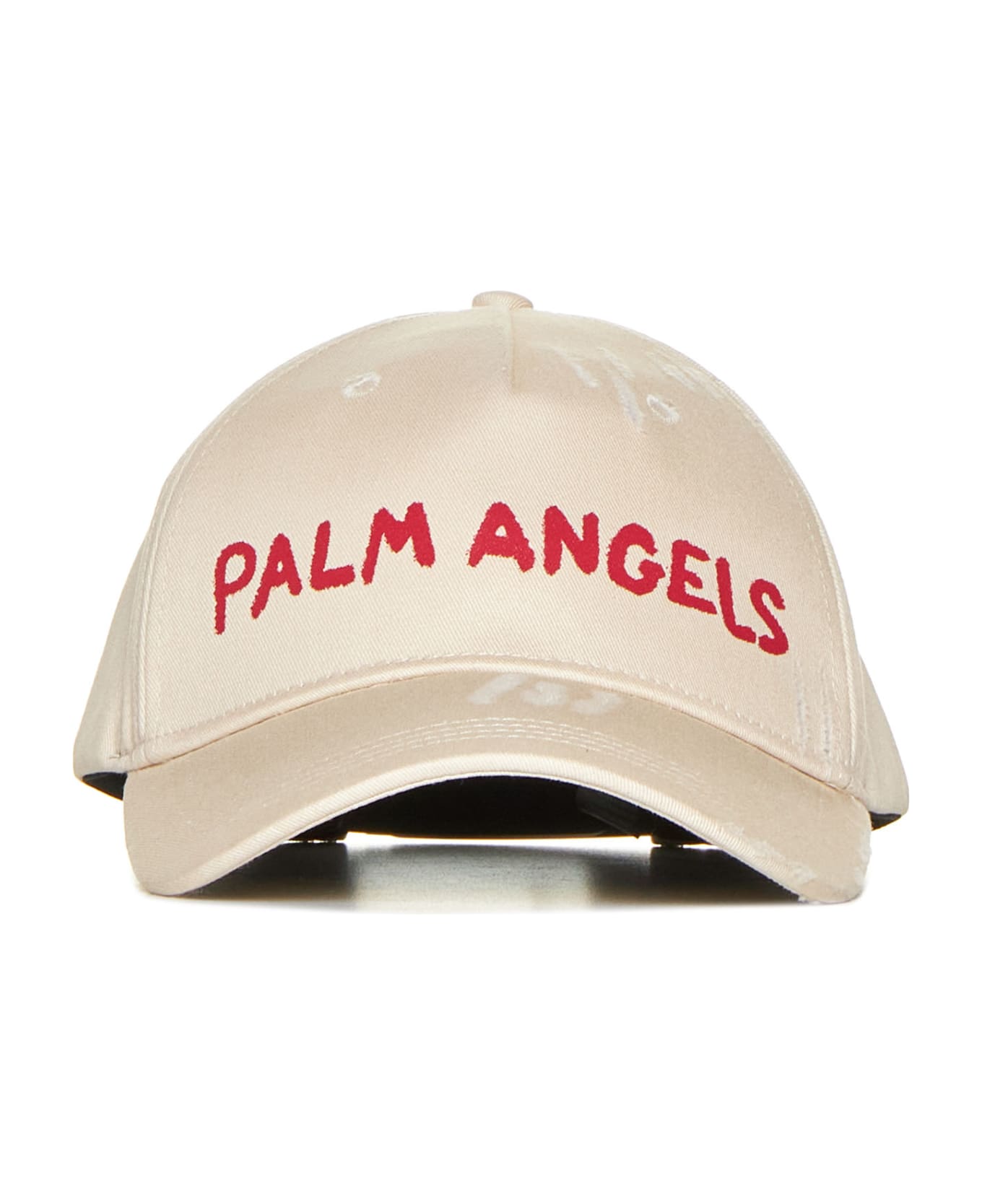 Palm Angels Seasonal Logo Cap - Off white red