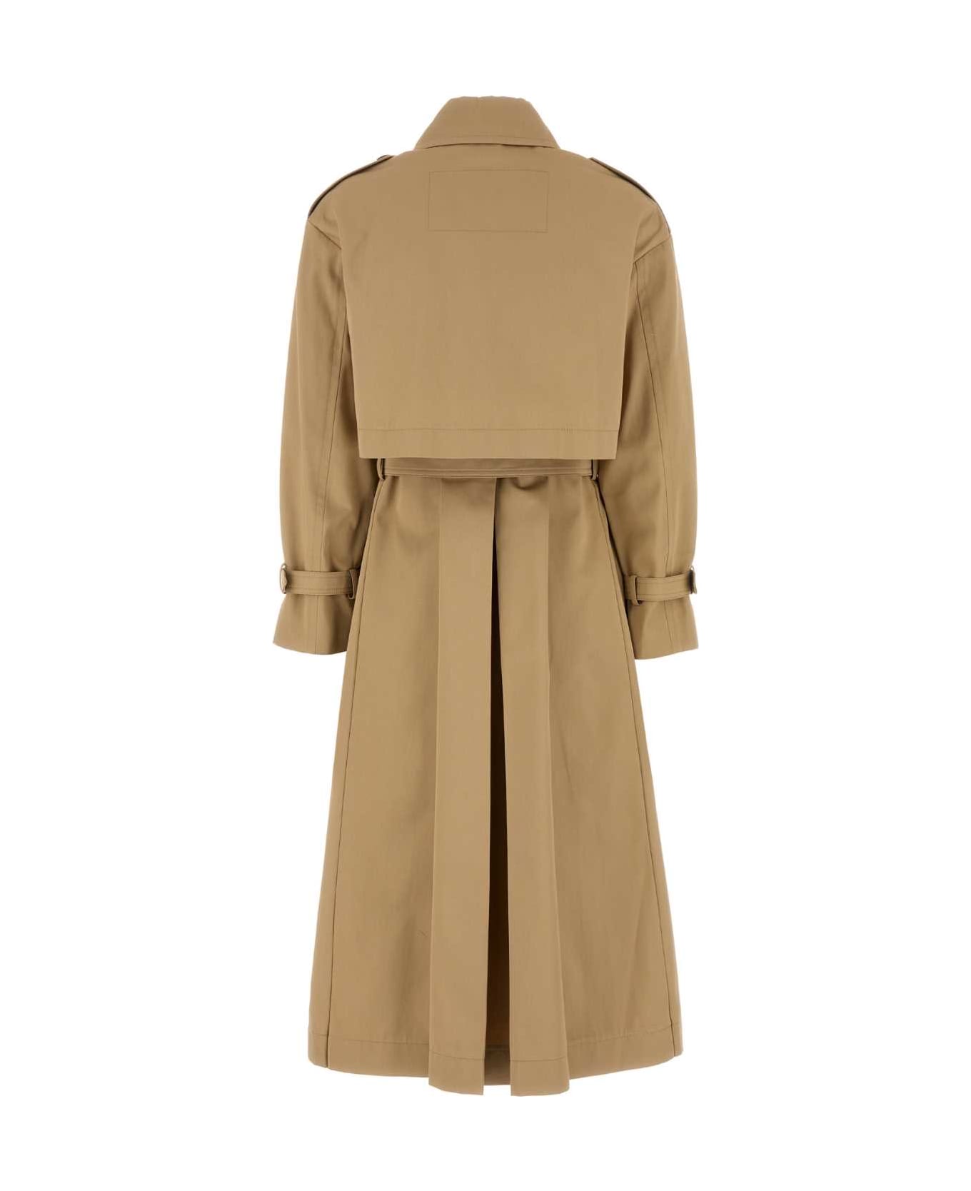 Weekend Max Mara Camel Twill Vivetta Trench Coat - Beige レインコート