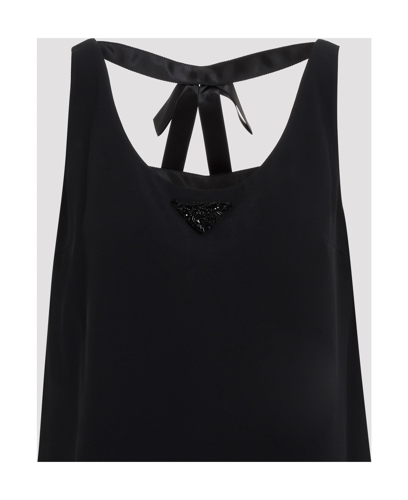 Prada Acetate Midi Dress - Nero