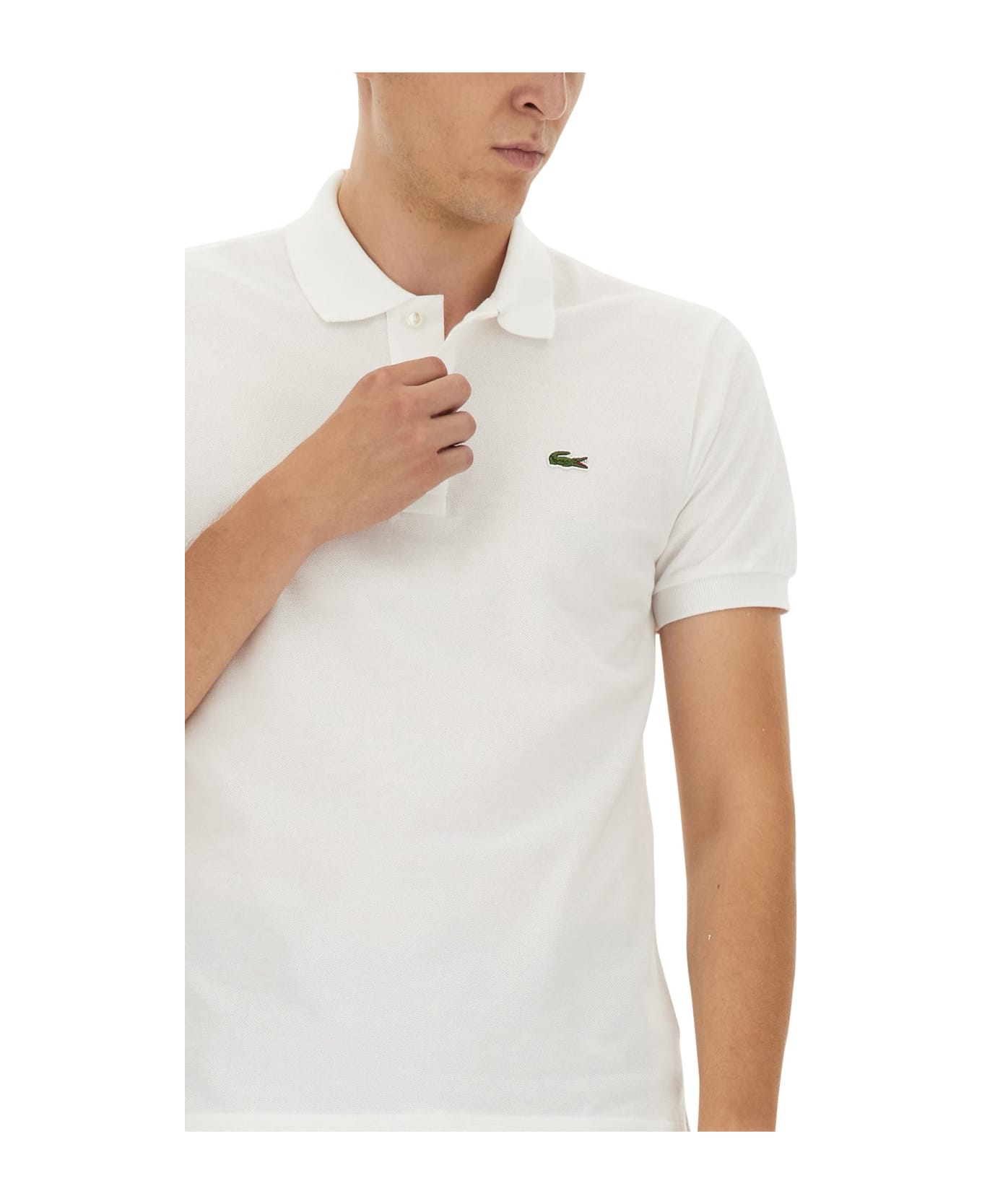 Lacoste Polo With Logo - BIANCO