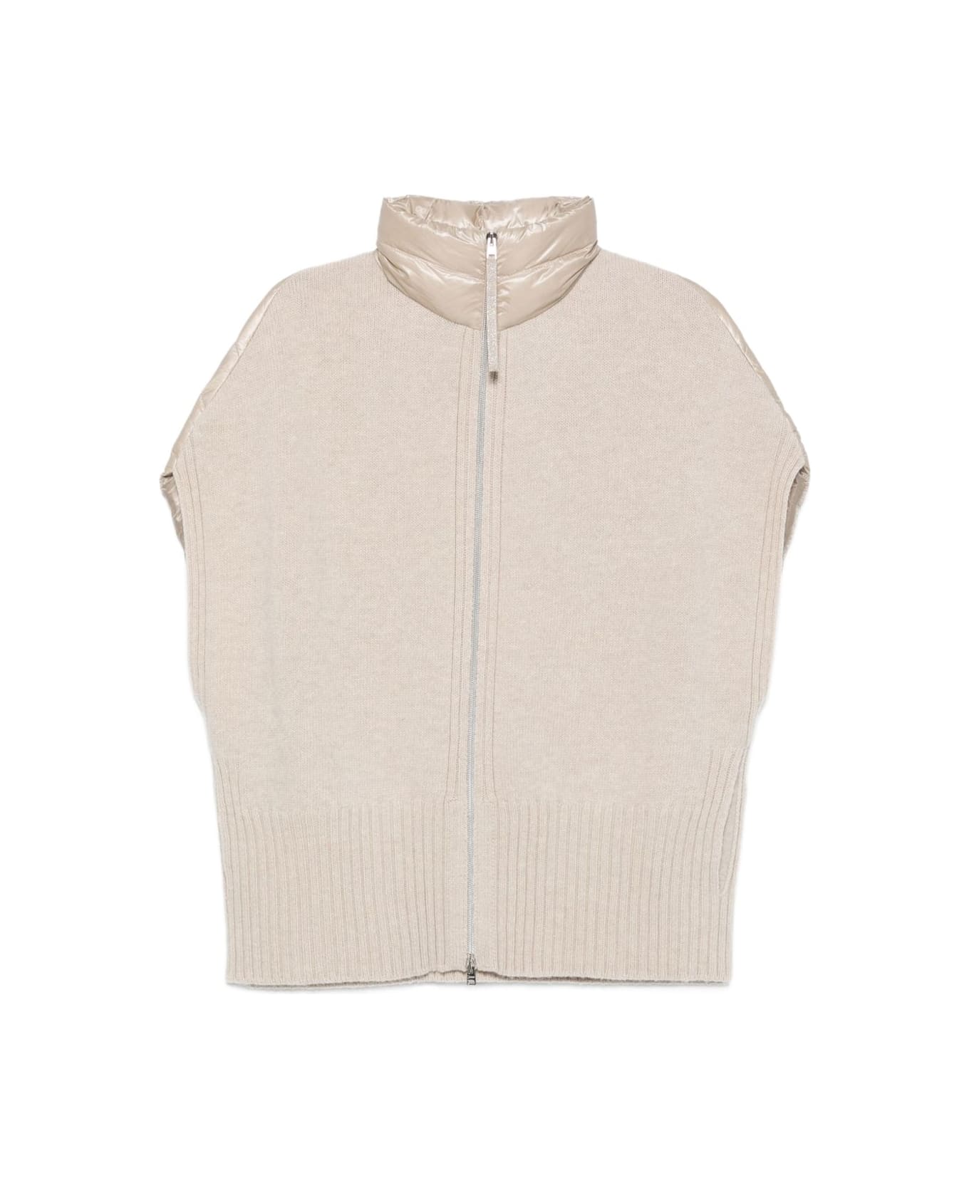 Herno Beige Down Jacket - White