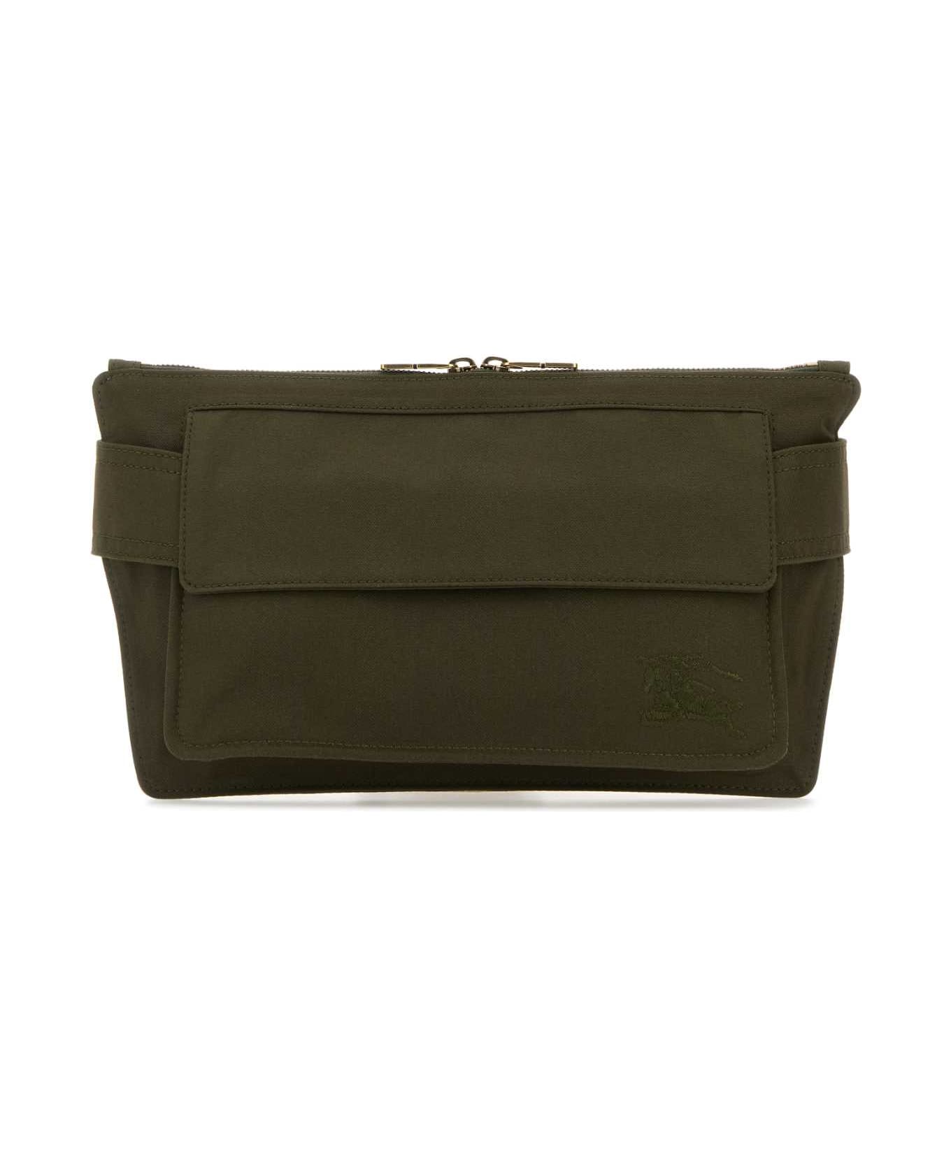 Burberry Army Green Canvas Trench Belt Bag - MILITARY ショルダーバッグ