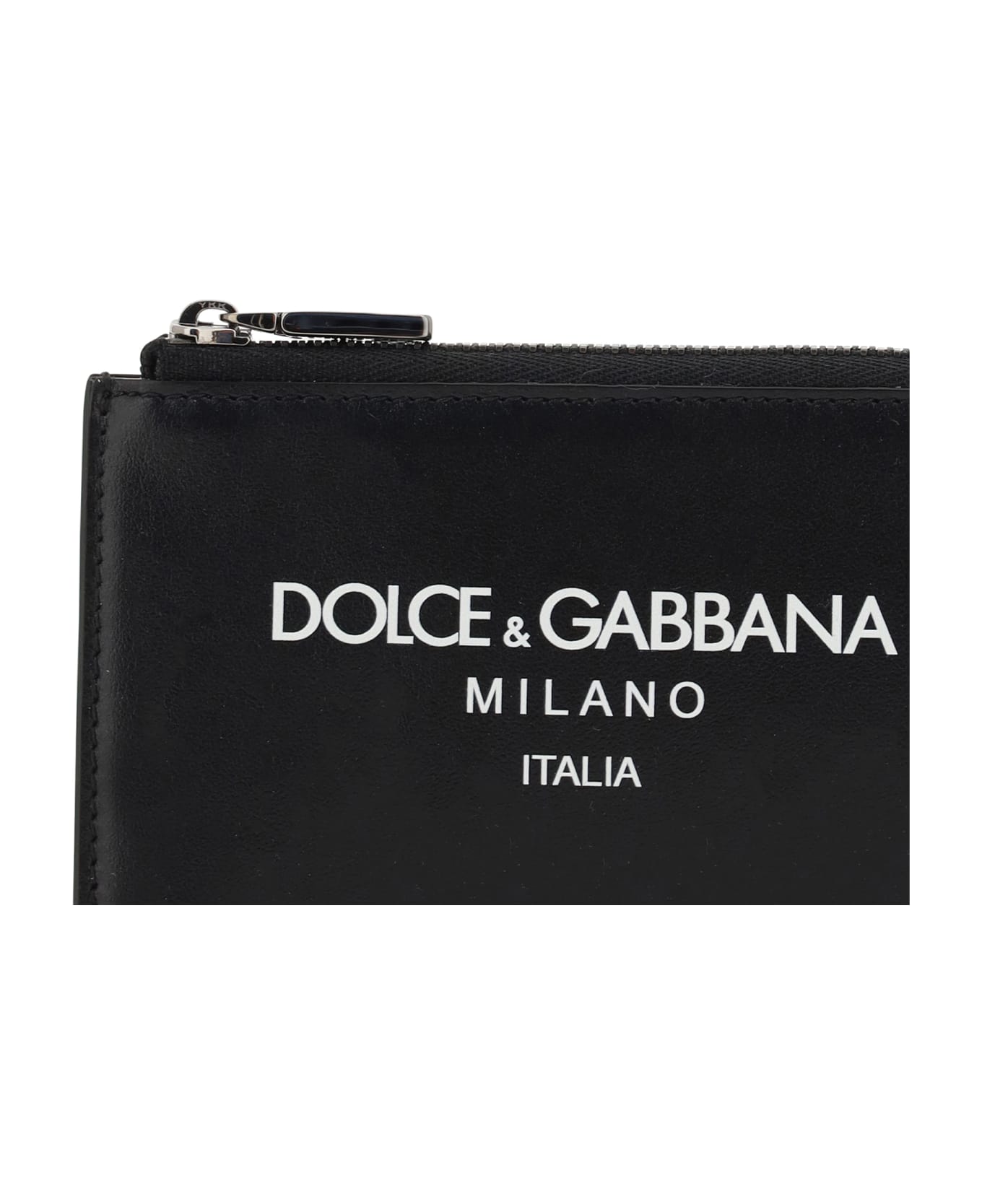 Dolce & Gabbana Milano Top Zip Card Holder - Dg Milano Italia