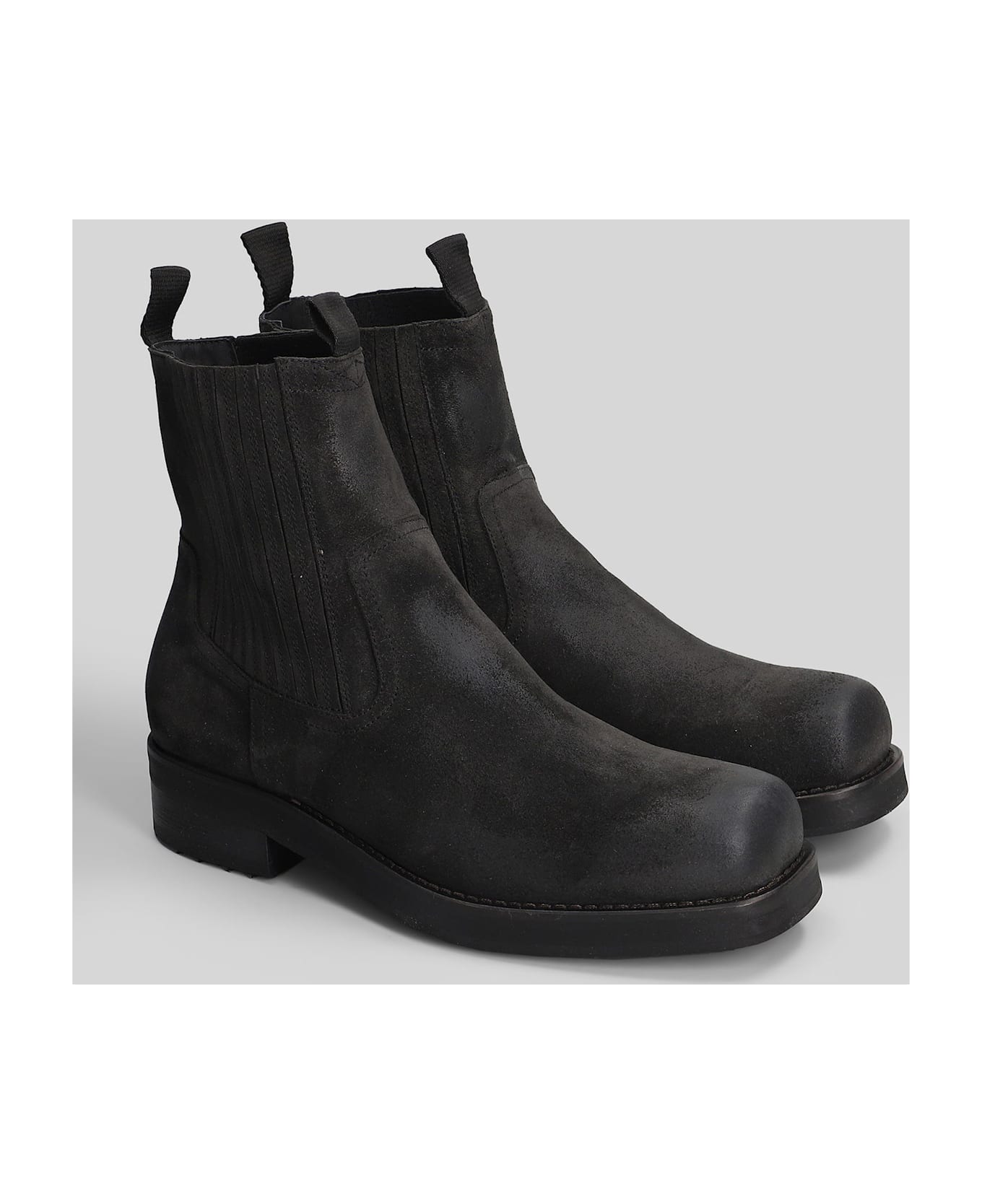 Paura Nessuno Low Boot Ankle Boots In Brown Leather - brown ブーツ