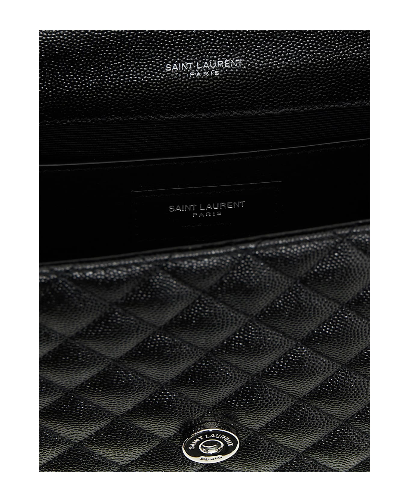 Saint Laurent 
envelope
 Midi Crossbody Bag - Black  