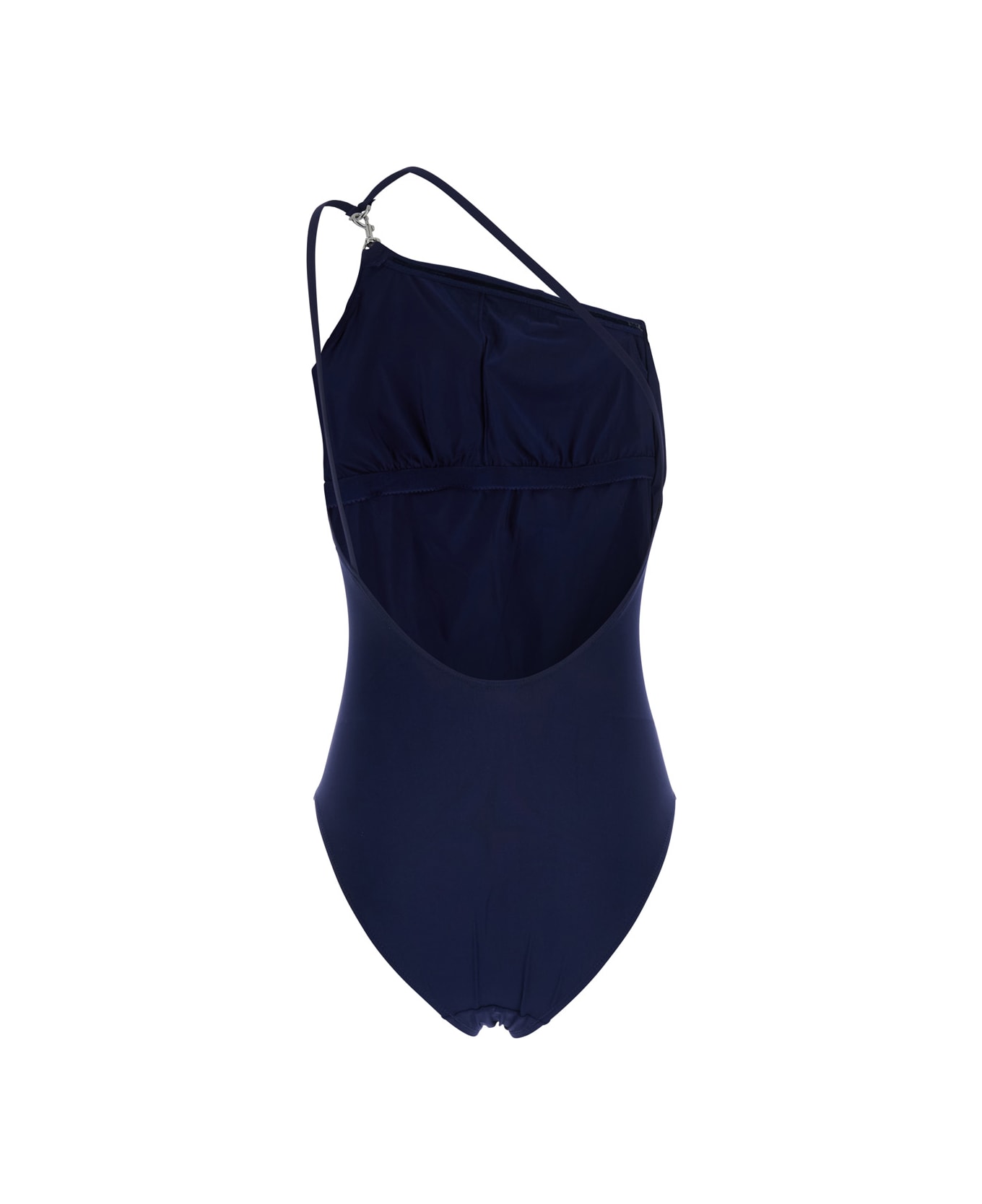 Tory Burch One-shoulder Swimsuit With U-neck On The Back - Blu