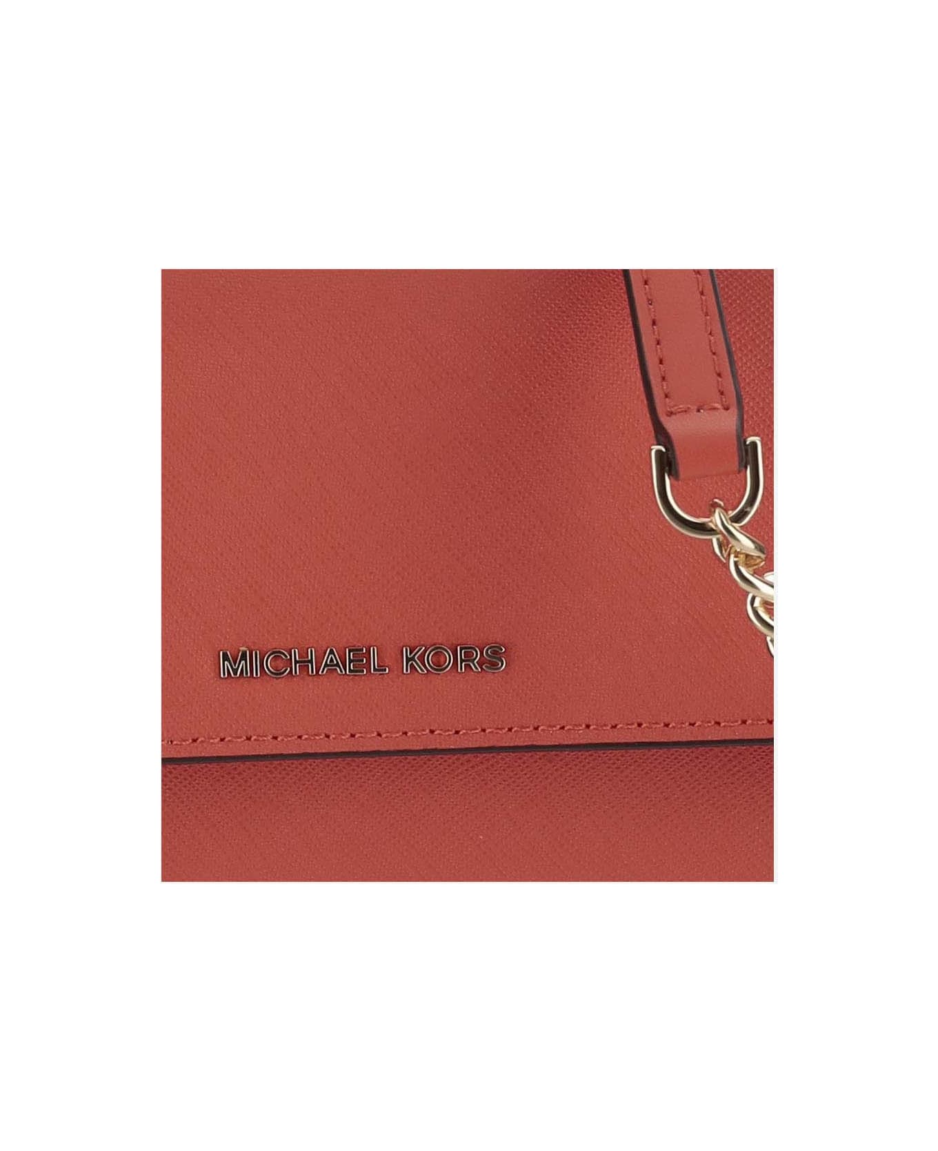Michael Kors Wallet With Shoulder Strap - Orange 財布