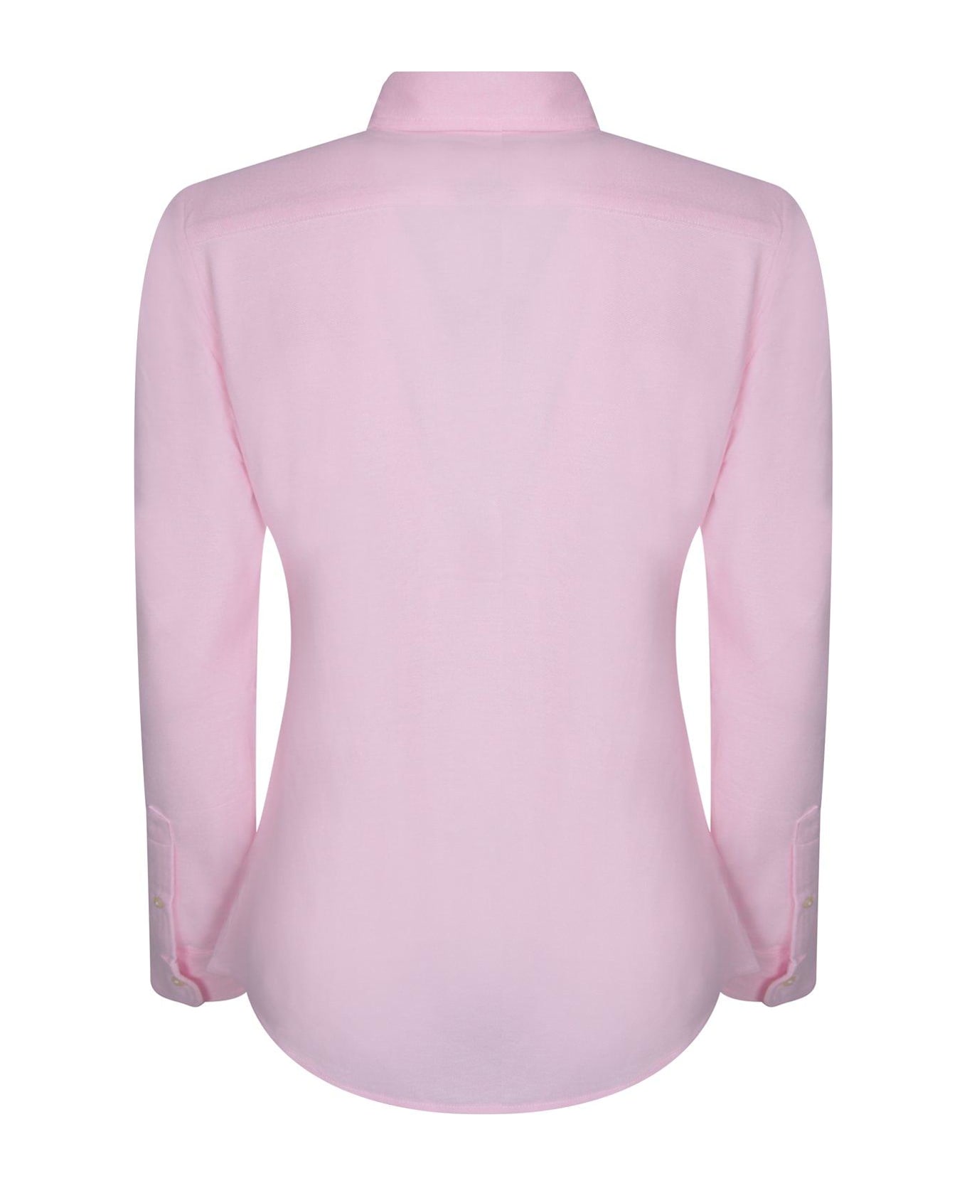 Polo Ralph Lauren Logo Embroidered Buttoned Shirt - Carmel pink