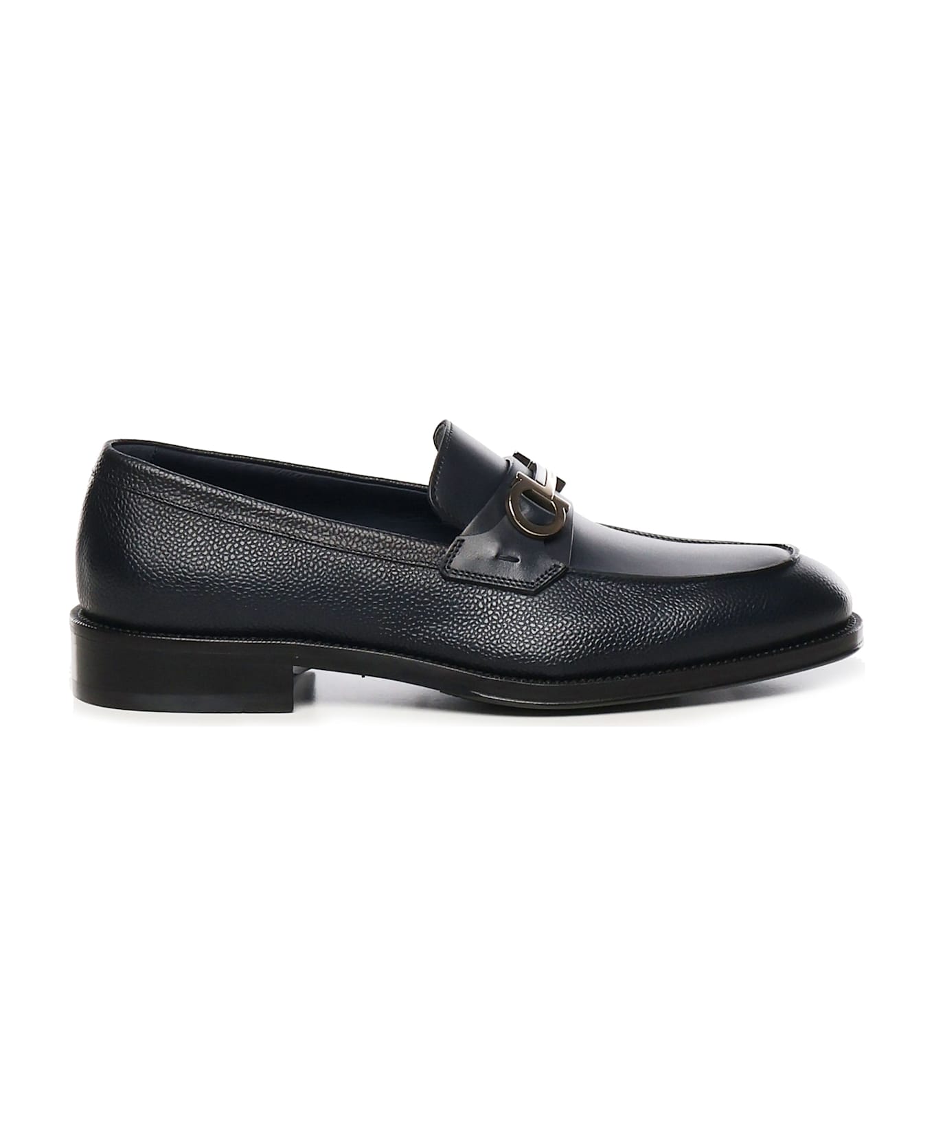 Ferragamo Gancini Ornament Moccasin - Blue