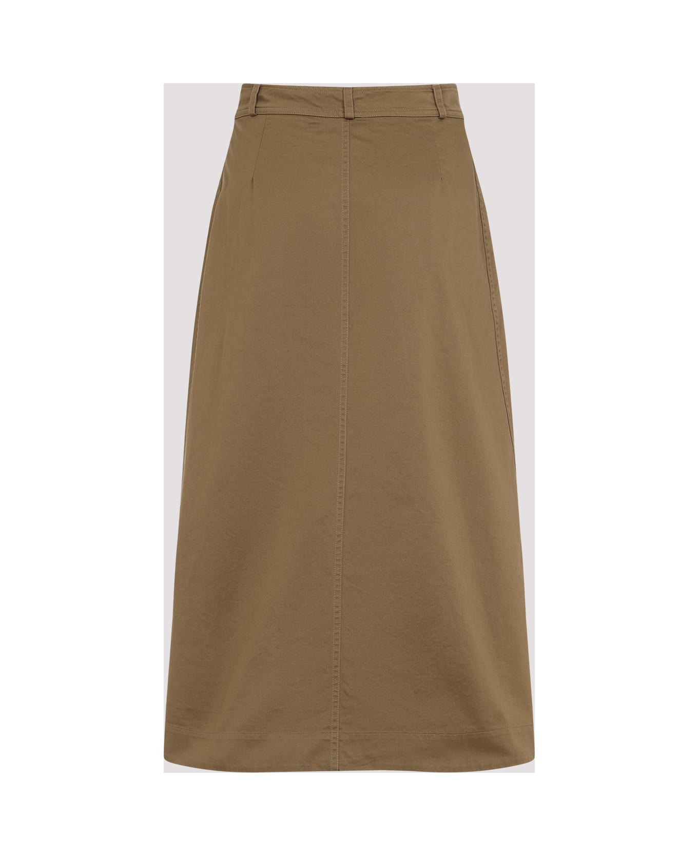 Saint Laurent Midi Skirt - Chatain