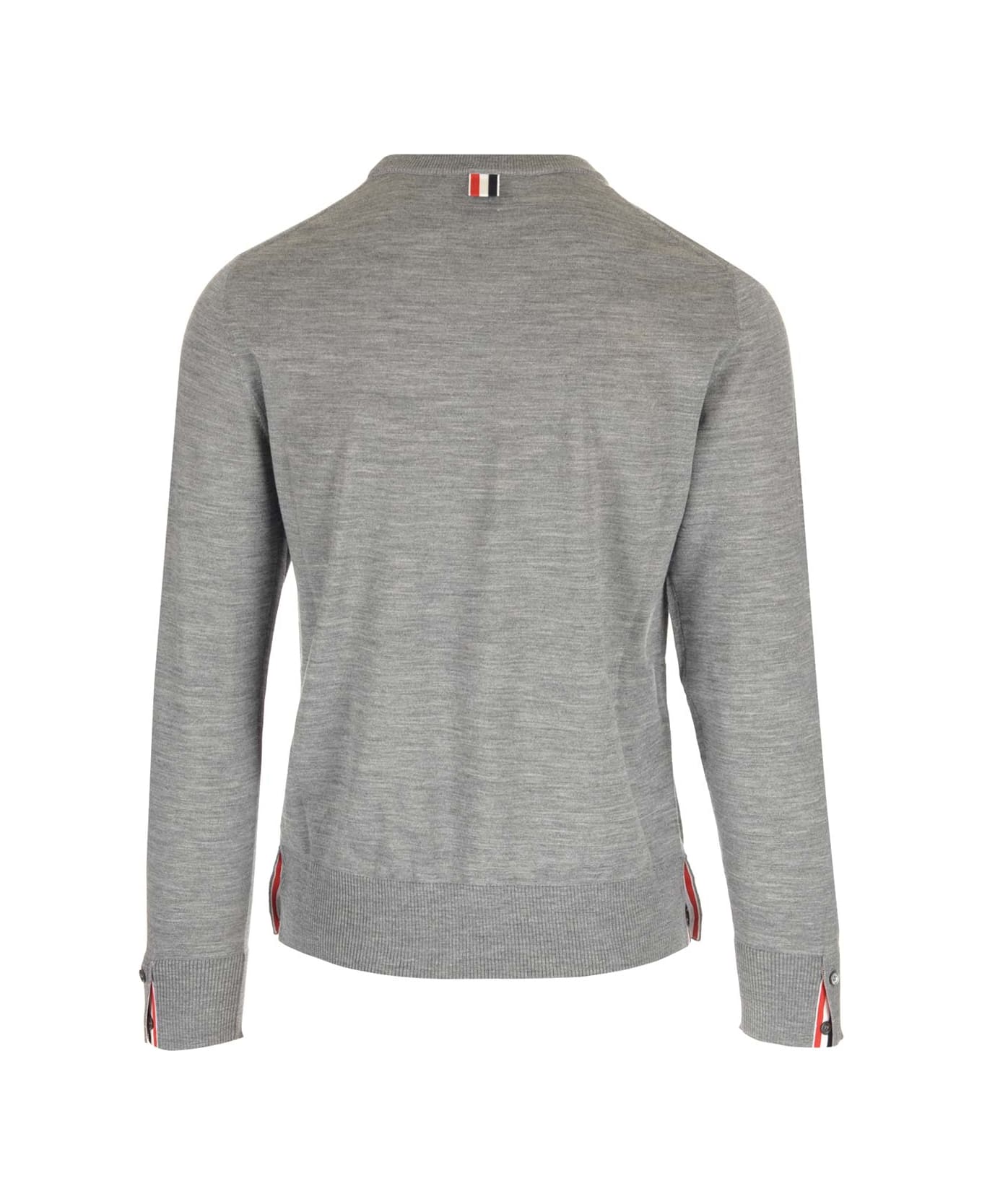 Thom Browne Grey Wool Sweater - Light grey ニットウェア