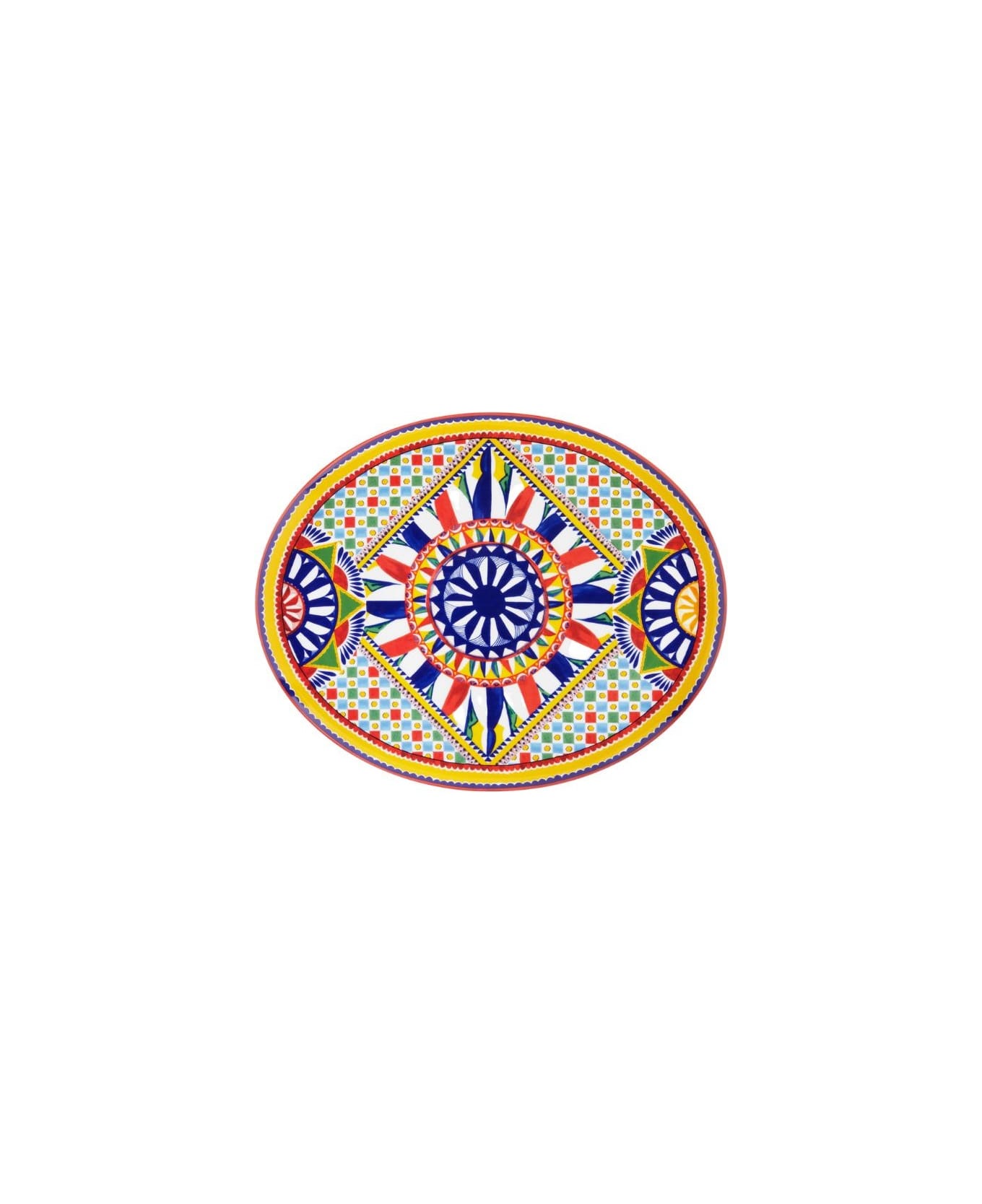 Dolce & Gabbana Oval Platter Carretto - Multicolor