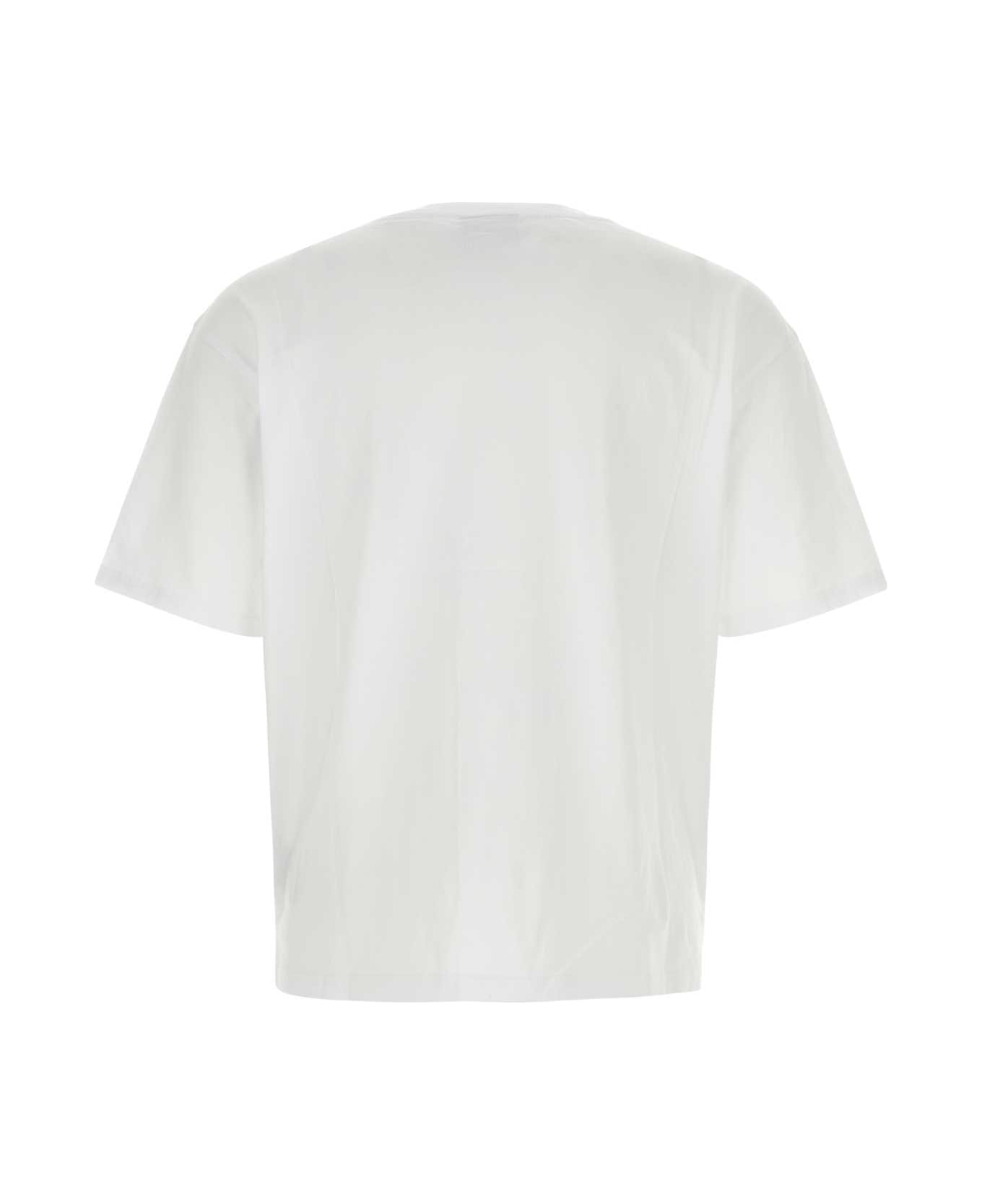 Bluemarble White Cotton T-shirt - WHT