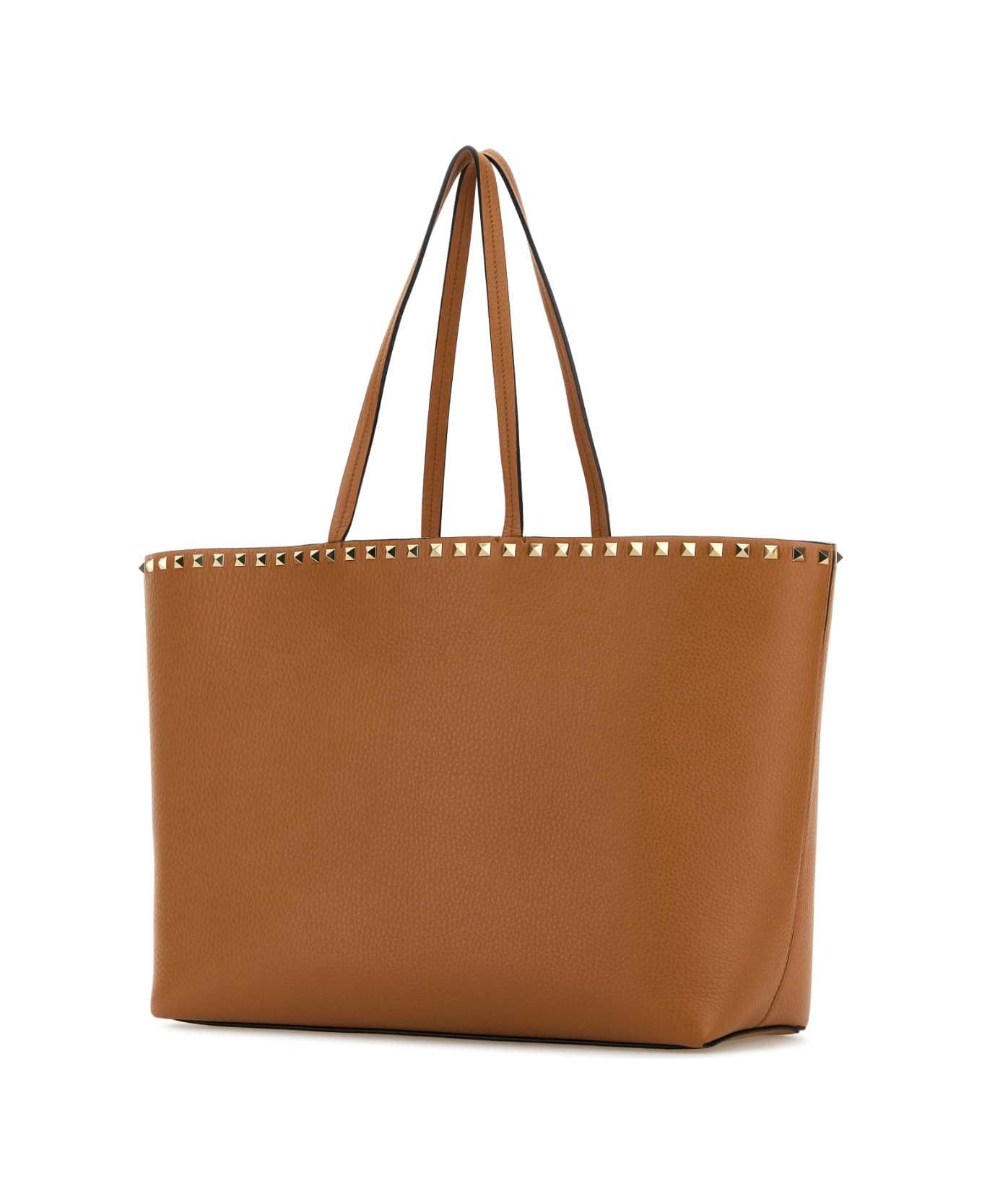 Valentino Garavani Rockstud Shopping Bag - ALMONDBEIGE