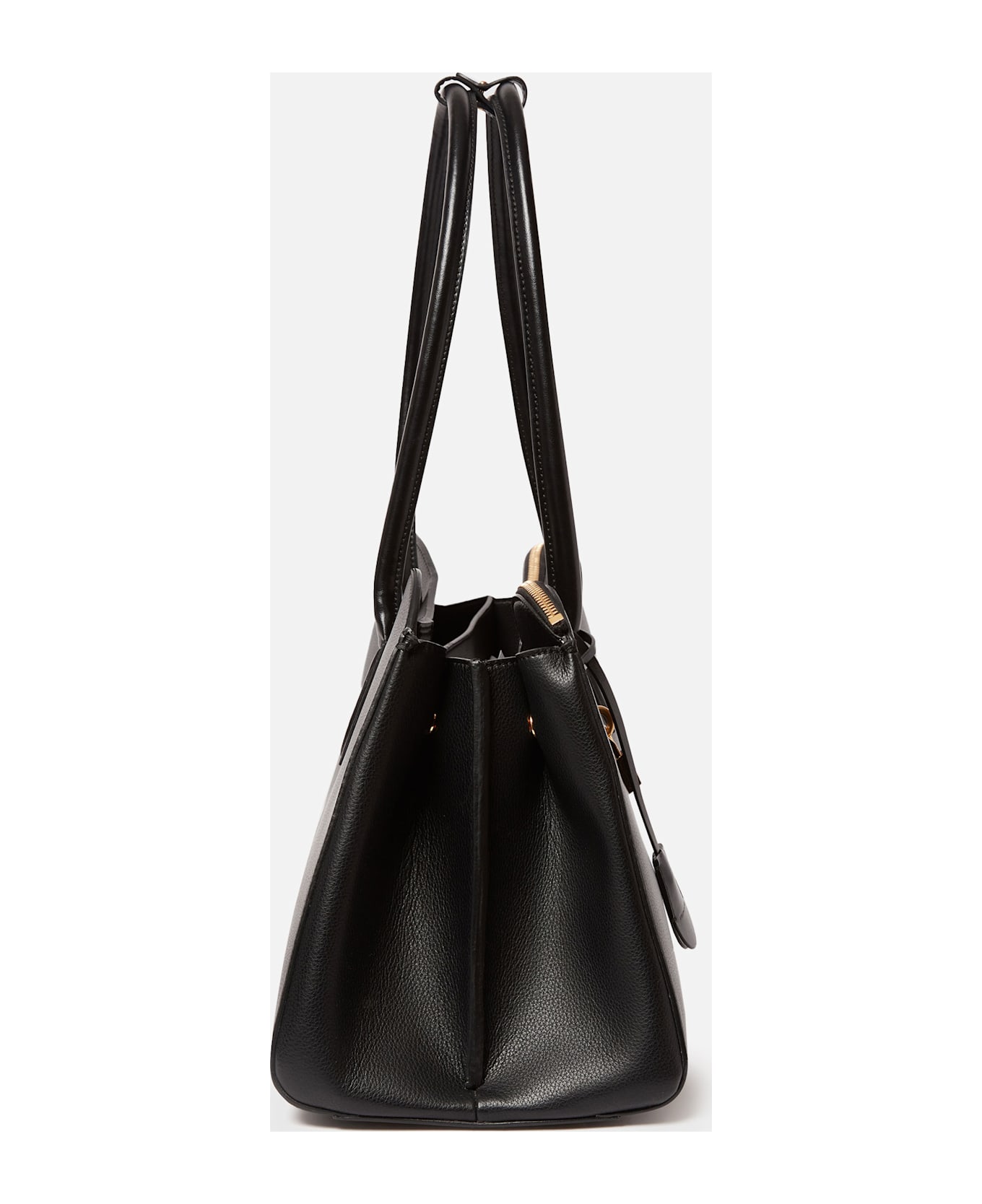 Stella McCartney Stella Ryder Open Tote Bag Embossed Grainy Eco Alter Mat - Murraya + Vegea - Black