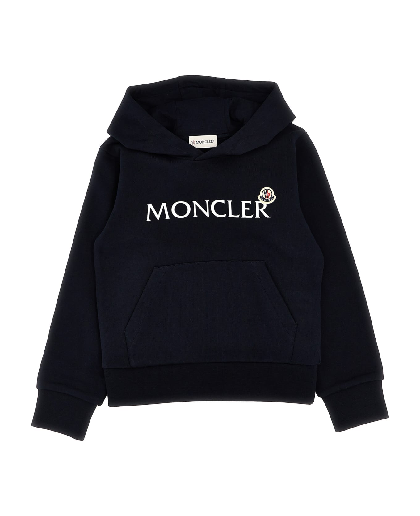 Moncler Logo Hoodie - Blue