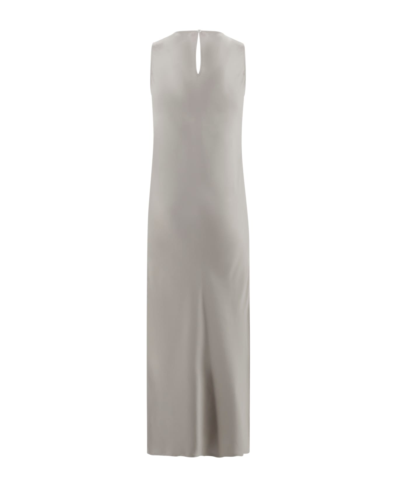 Herno Satin Long Dress - Chantilly