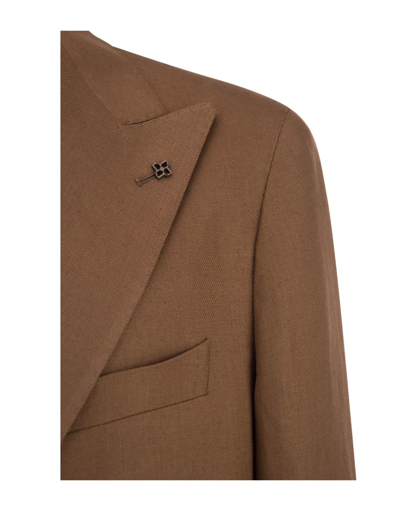 Tagliatore Linen Suit - Brown