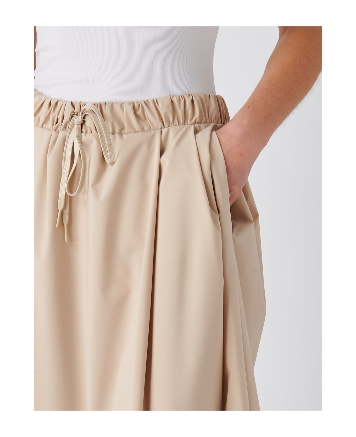 Gran Sasso Poliester Skirt - SABBIA