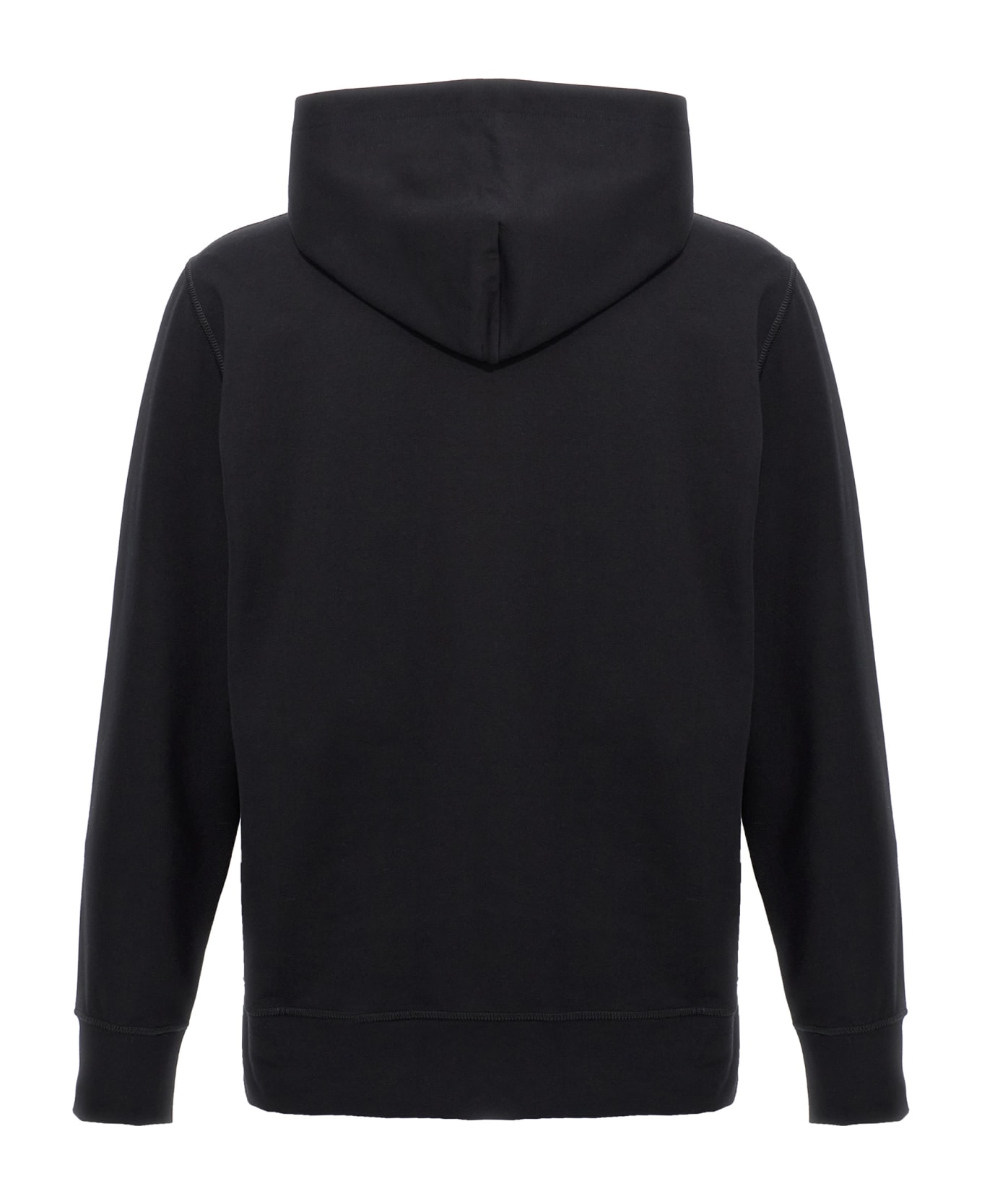 Kiton Logo Print Hoodie - Black   フリース