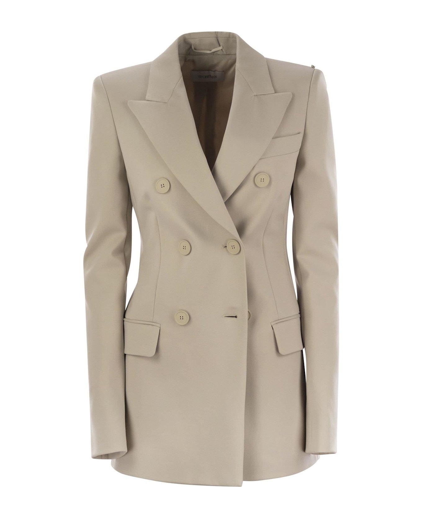 SportMax Frizzo Double-breasted Blazer - Beige