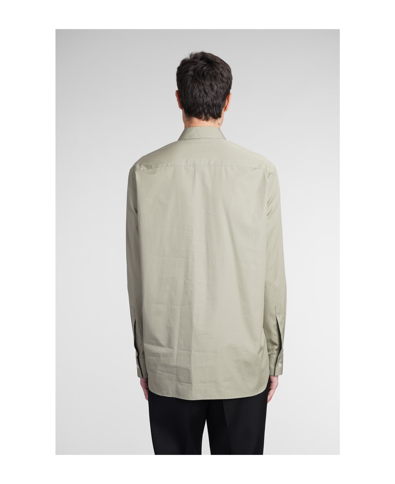Jil Sander Shirt In Khaki Cotton - Green
