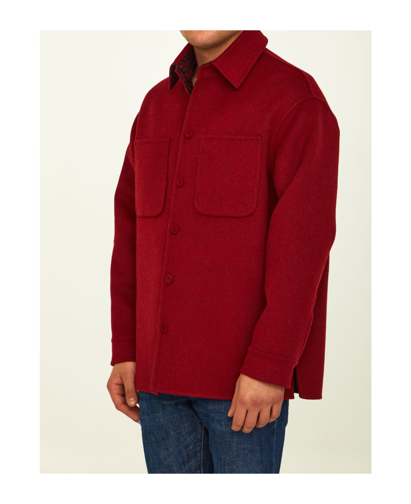 Fendi Red Wool Reversible Jacket - RED ジャケット