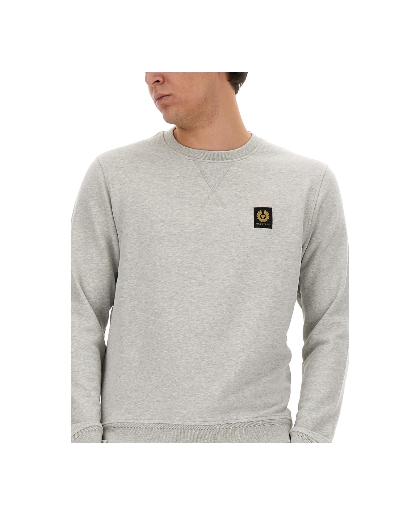 Belstaff Sweatshirt With Logo - GREY フリース
