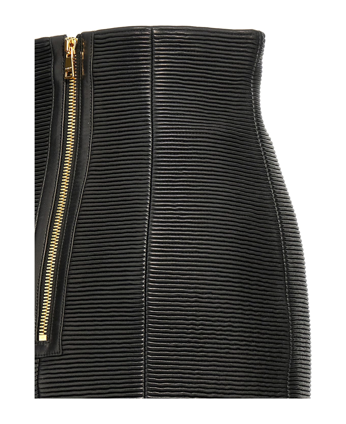 Balmain 
hw Rolled
 Skirt - Black  