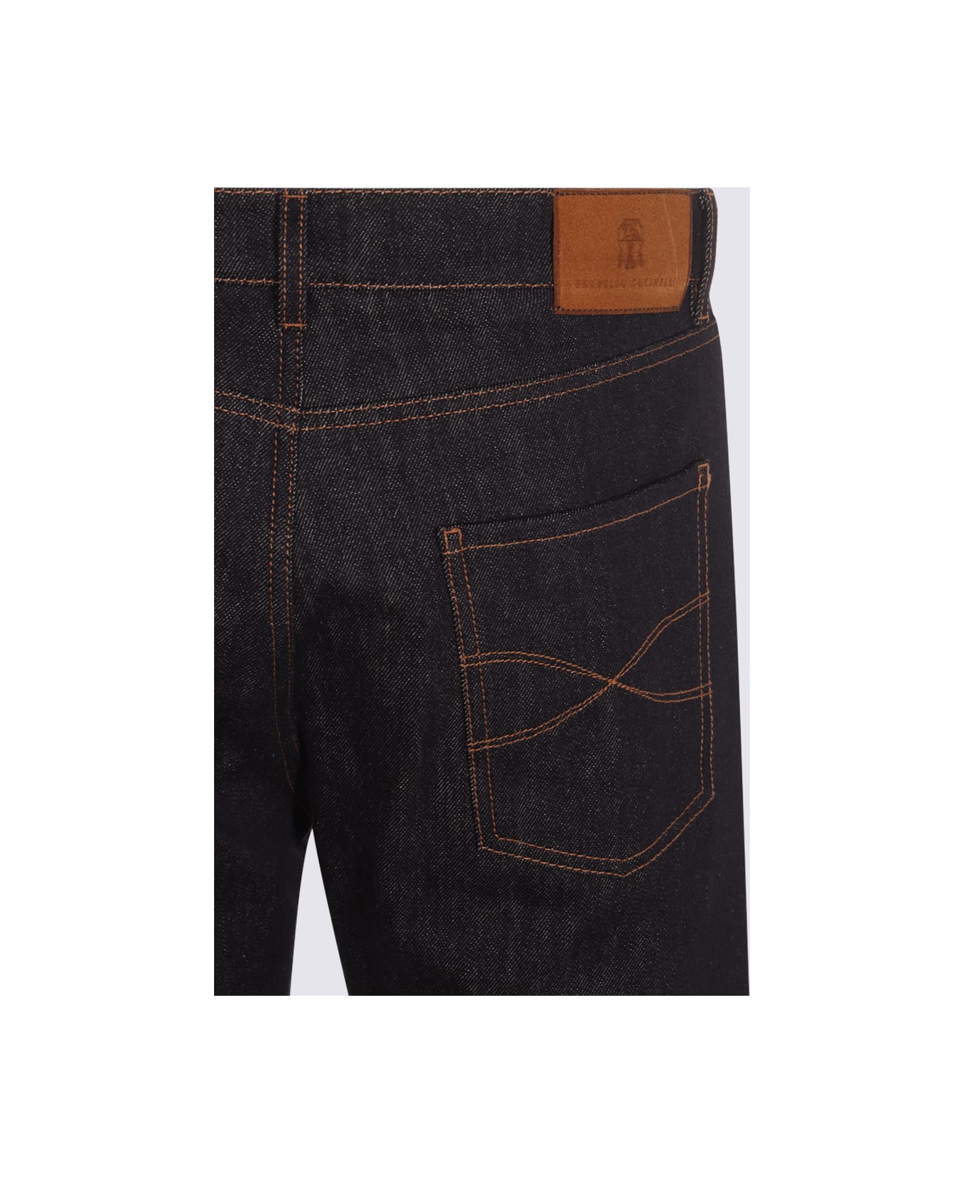 Brunello Cucinelli Dark Blue Cotton Jeans - Blue