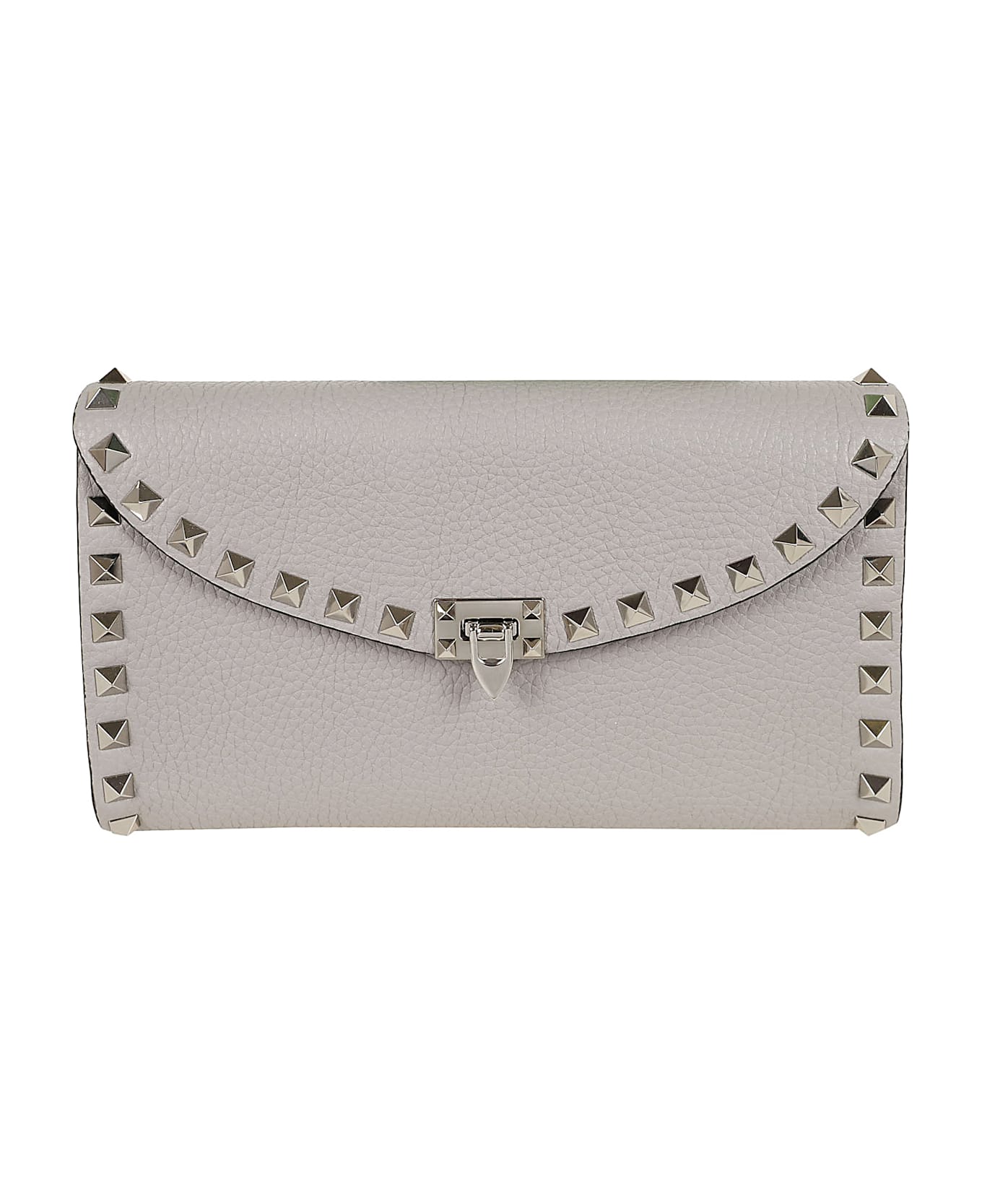 Valentino Garavani Wallet W/strap | Rockstud - Wrl Dove Grey