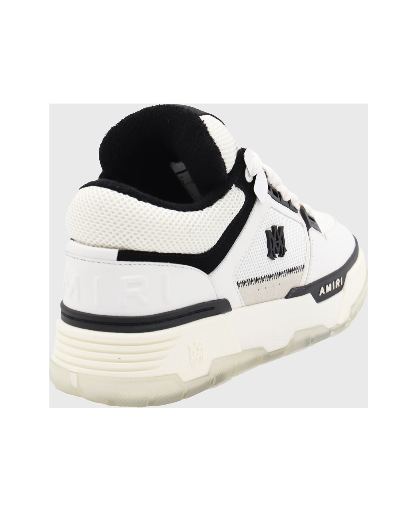 AMIRI White And Black Leather Ma-1 Sneakers - White