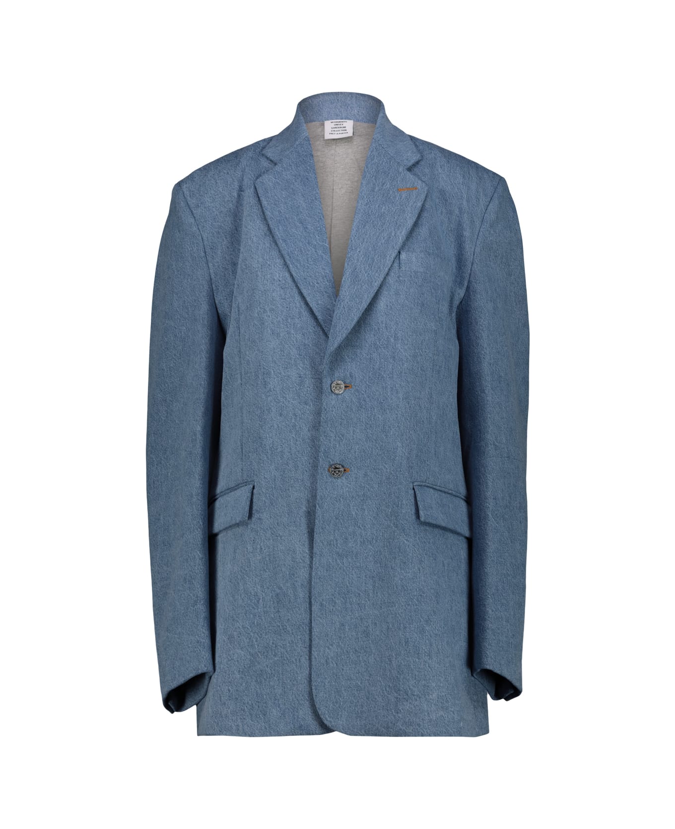 VETEMENTS Tailored Denim Jacket - Blue