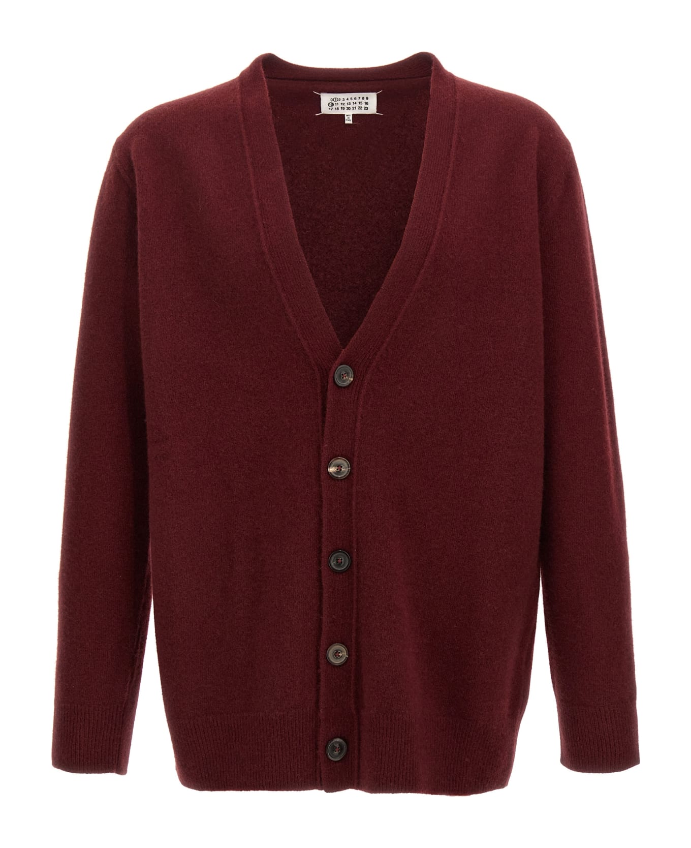 Maison Margiela Wool Cardigan - Bordeaux ニットウェア