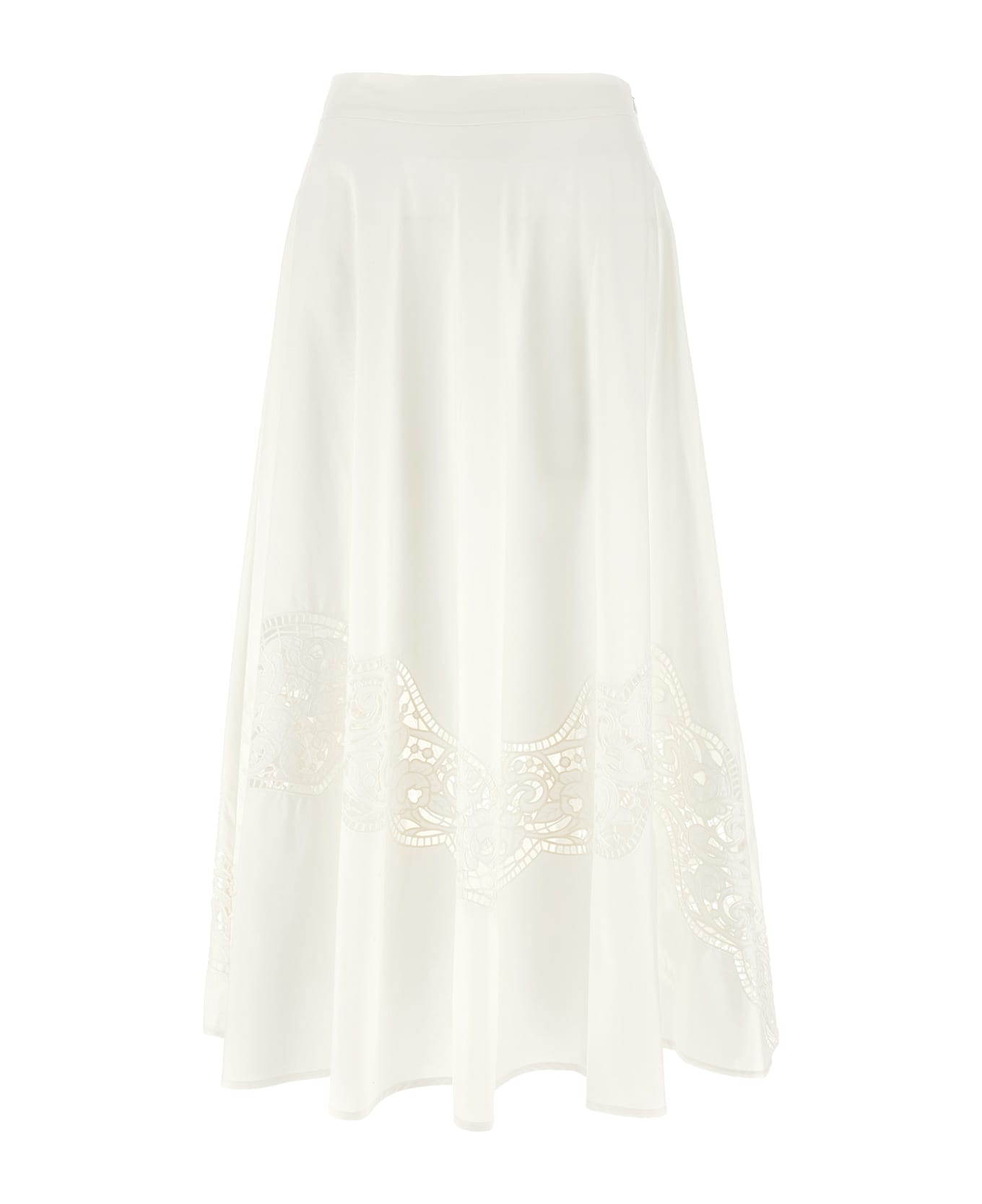 TwinSet Sangallo Skirt - White