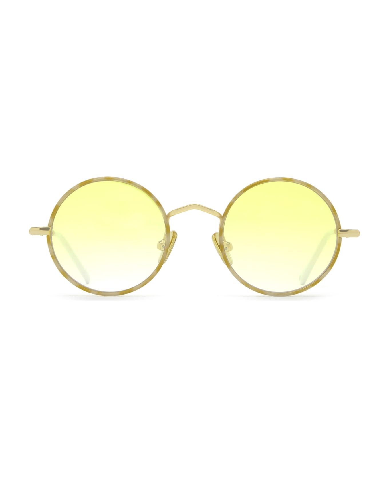 Eyepetizer Quatre Yellow Havana And Gold Sunglasses - Yellow Havana and Gold