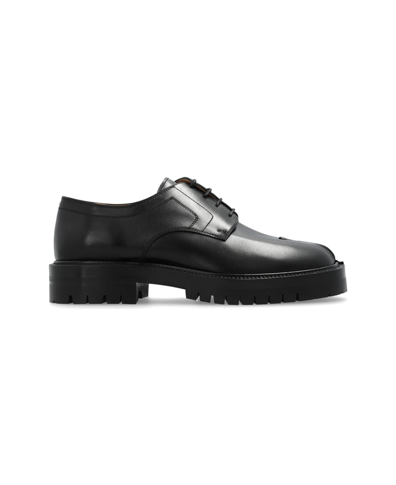 Maison Margiela Tabi Toe Lace Up Shoes - BLACK