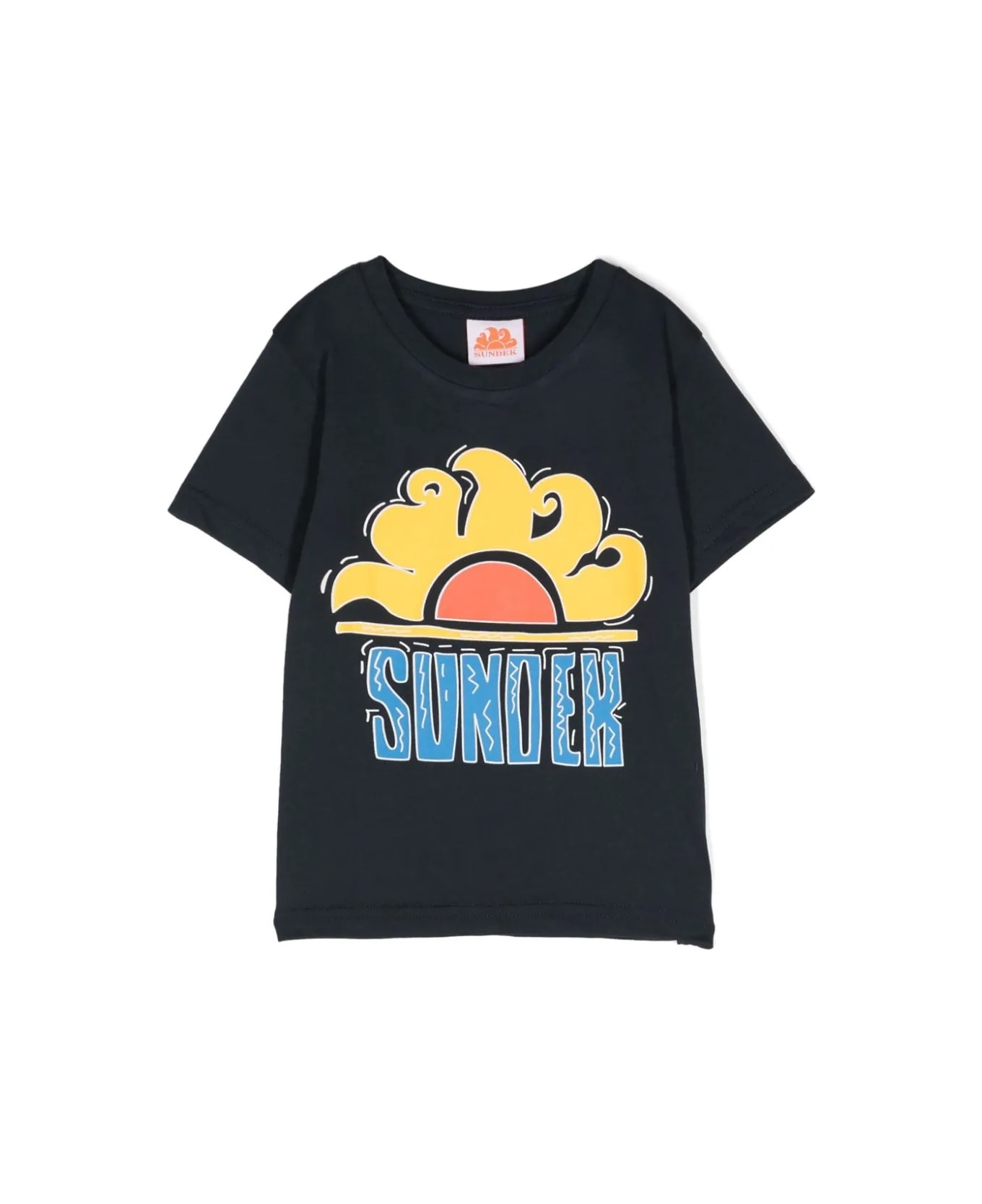 Sundek T-shirt Con Stampa - Blue