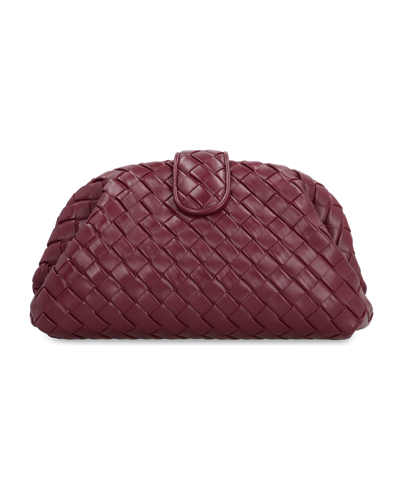 Bottega Veneta Teen Lauren 1980 Clutch - BORDEAUX