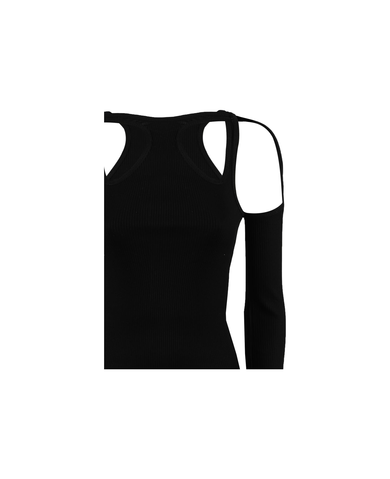 Dion Lee Long Sleeve Cut Out Top - Black