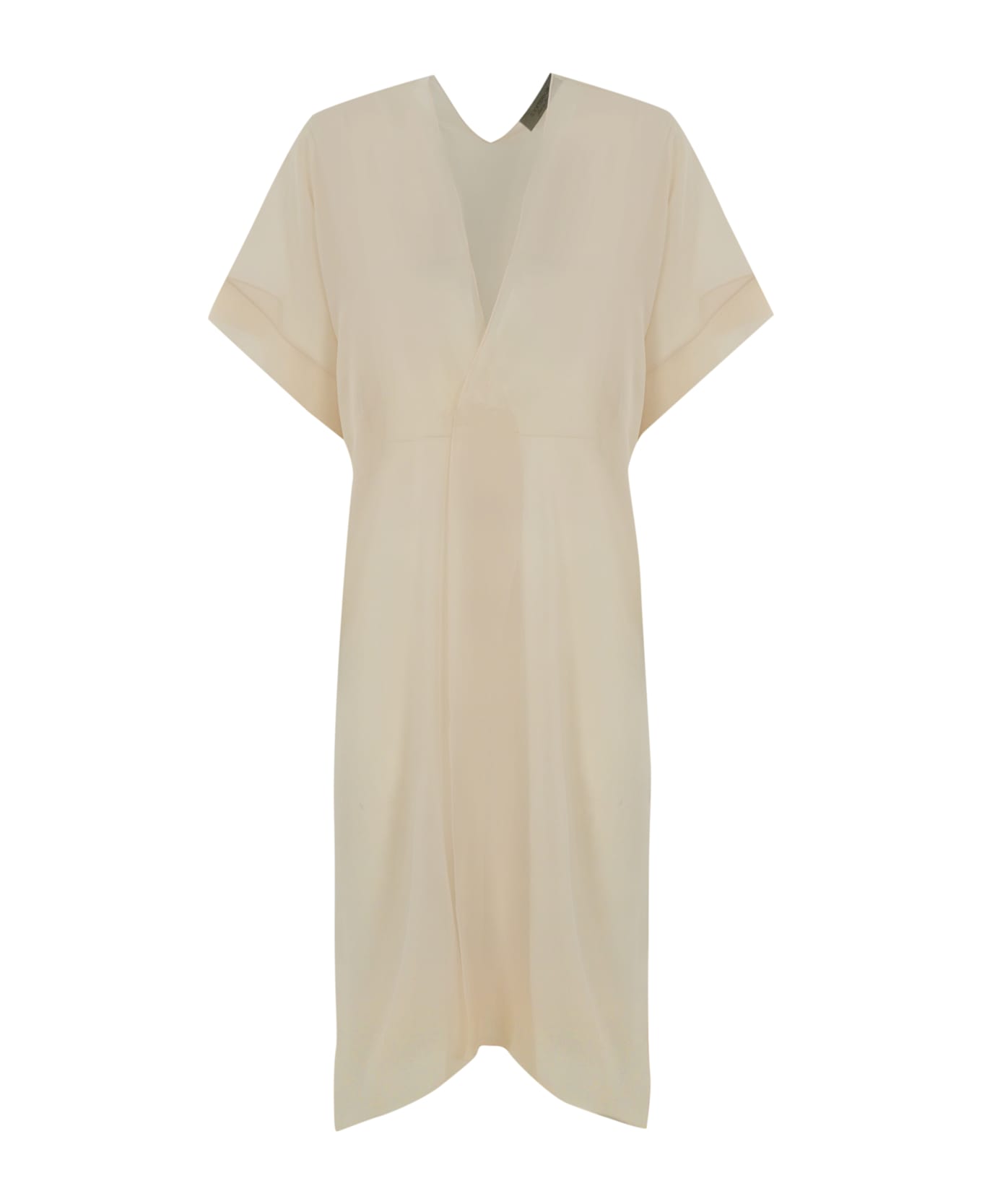D.Exterior Silk Georgette Duster Coat - Marmo