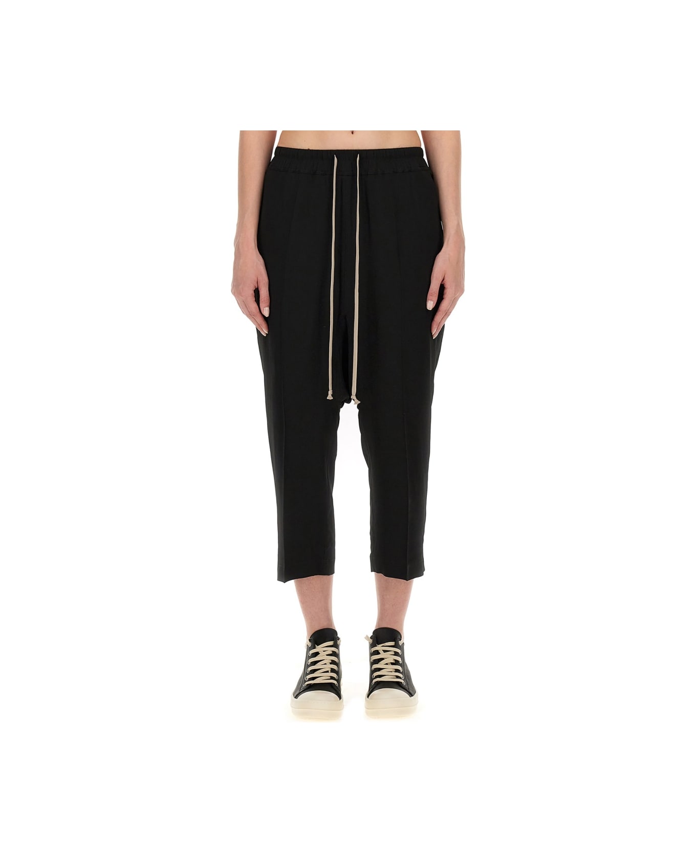 Rick Owens Cropped Pants - Black