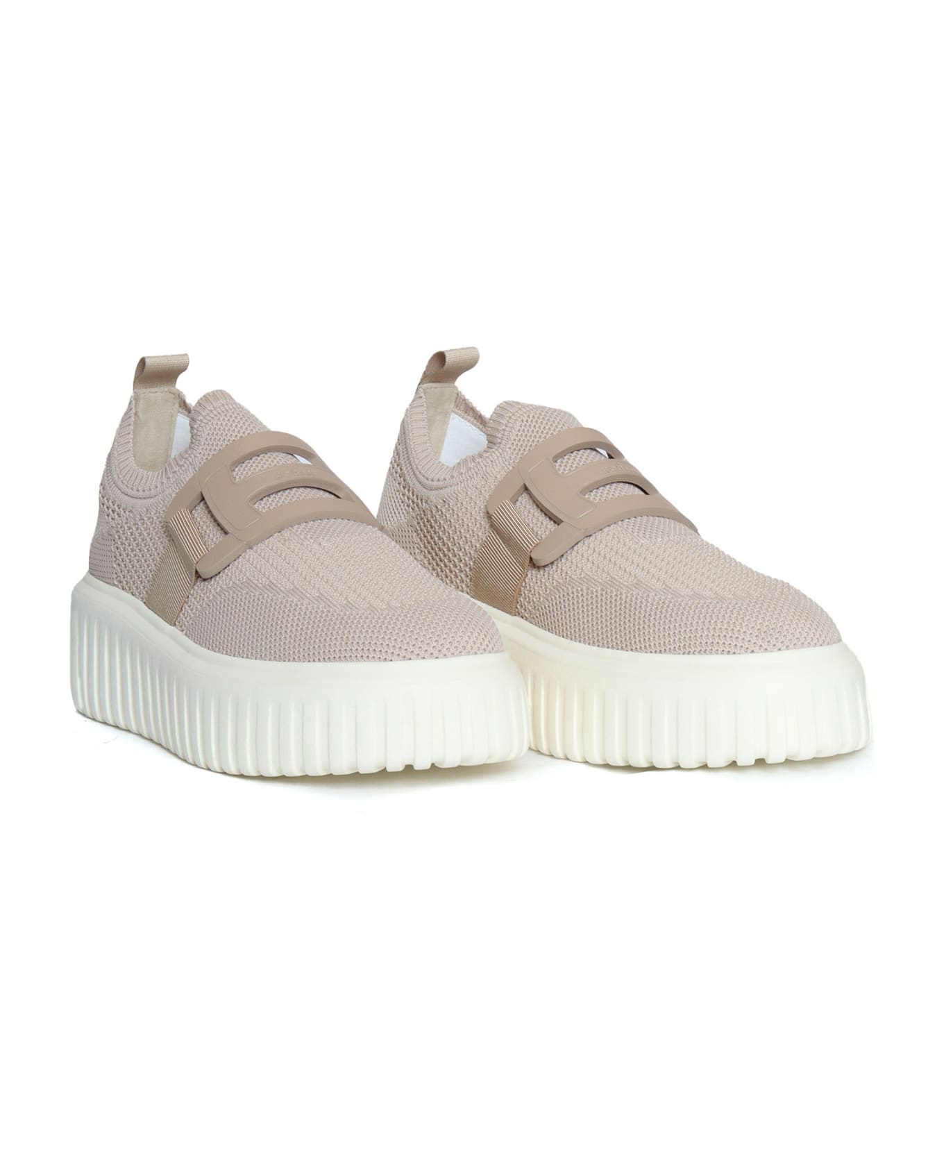 Hogan Pink Fabric Sneakers - YELLOW