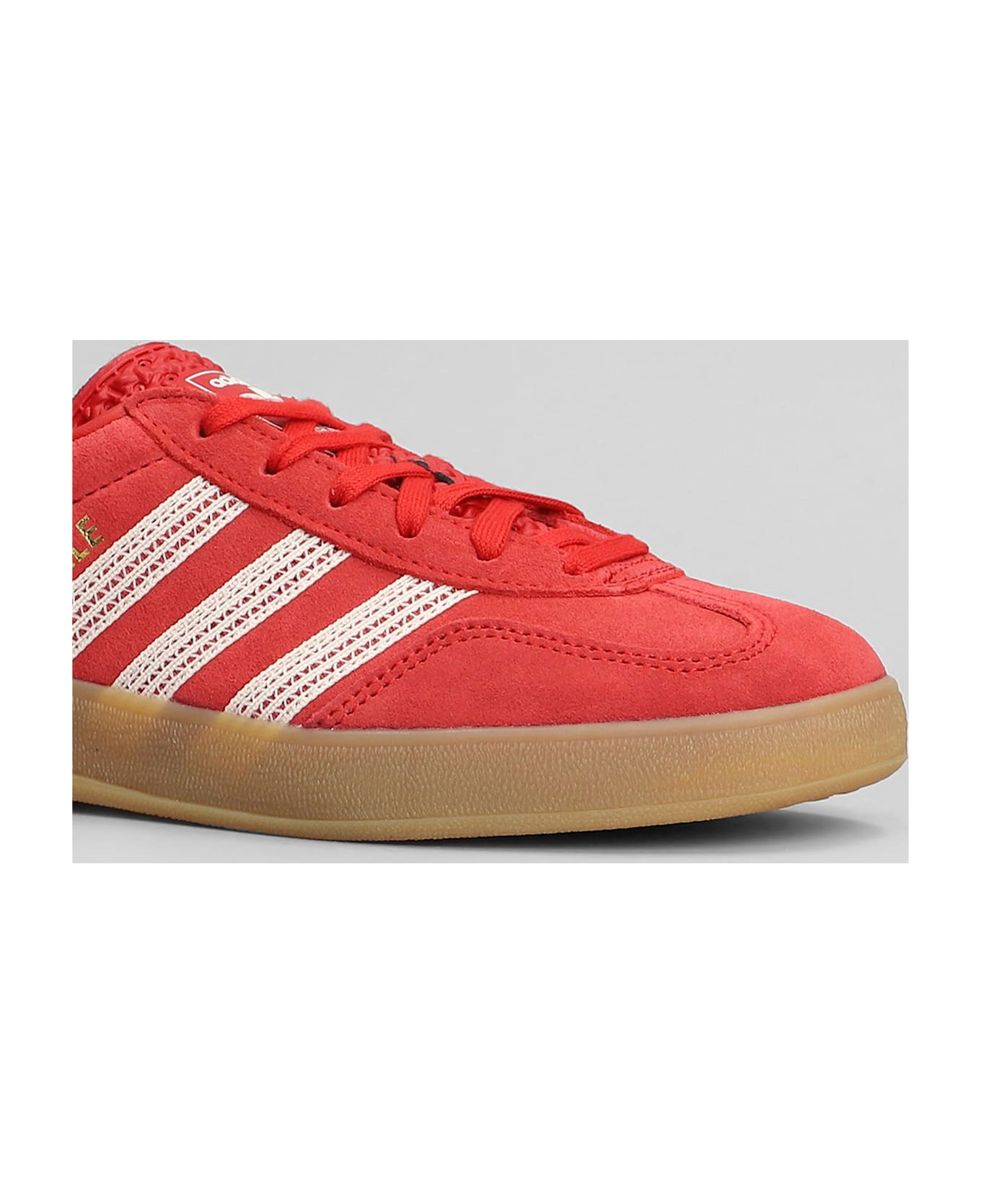 Adidas Gazelle Indoor Sneakers In Red Suede - red