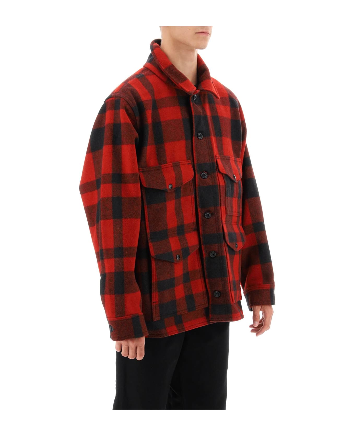 Filson Mackinaw Wool Cruiser Jacket - Red